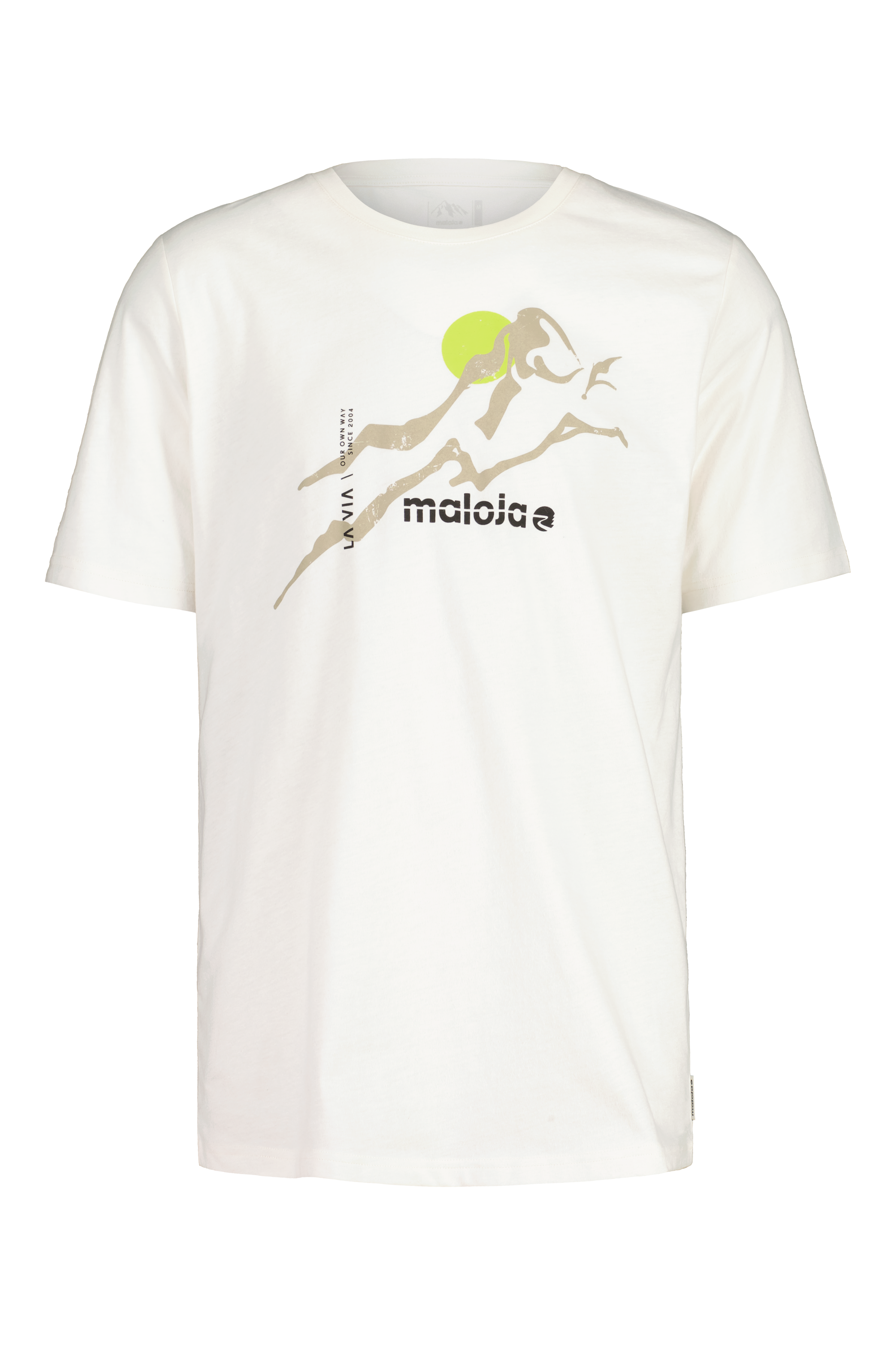 MALOJA RainbachM. Bio-Baumwoll T-Shirt mit Berggrafik