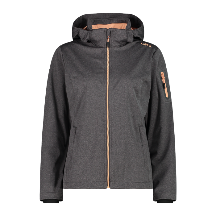 CMP WOMAN JACKET ZIP HOOD leichte Softshelljacke Damen