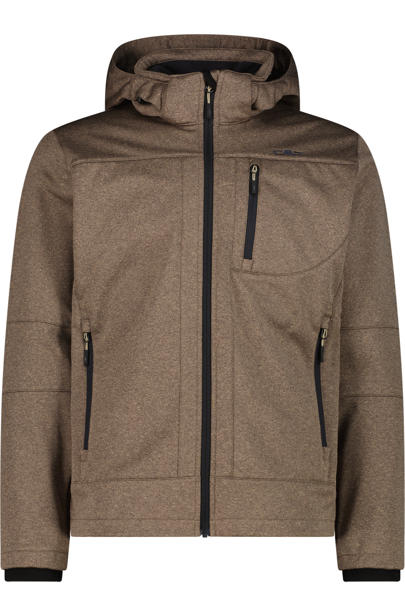 MAN JACKET ZIP HOOD Softshelljacke mit Kapuze