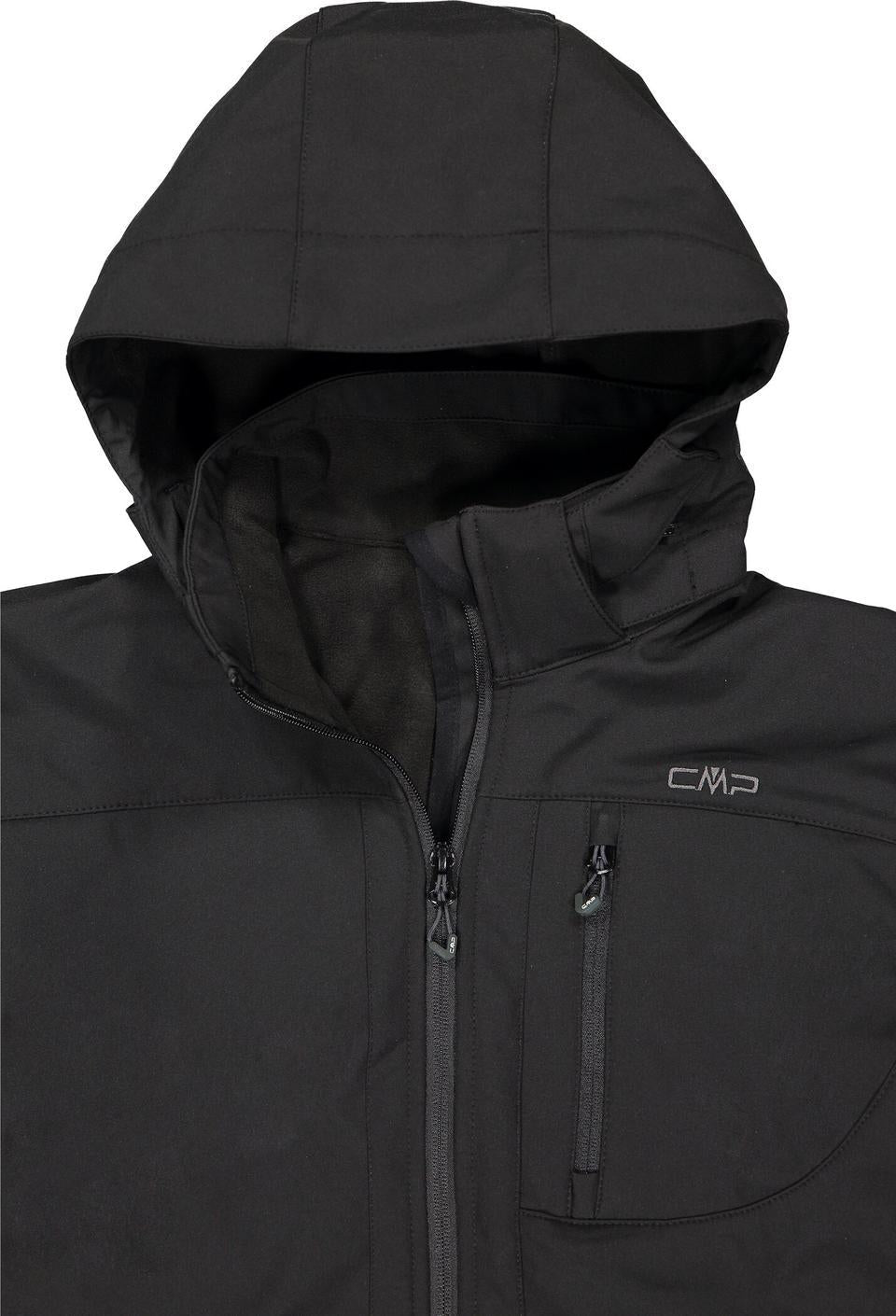 Herren Softshelljacke mit Kapuze, wasserdicht & atmungsaktiv