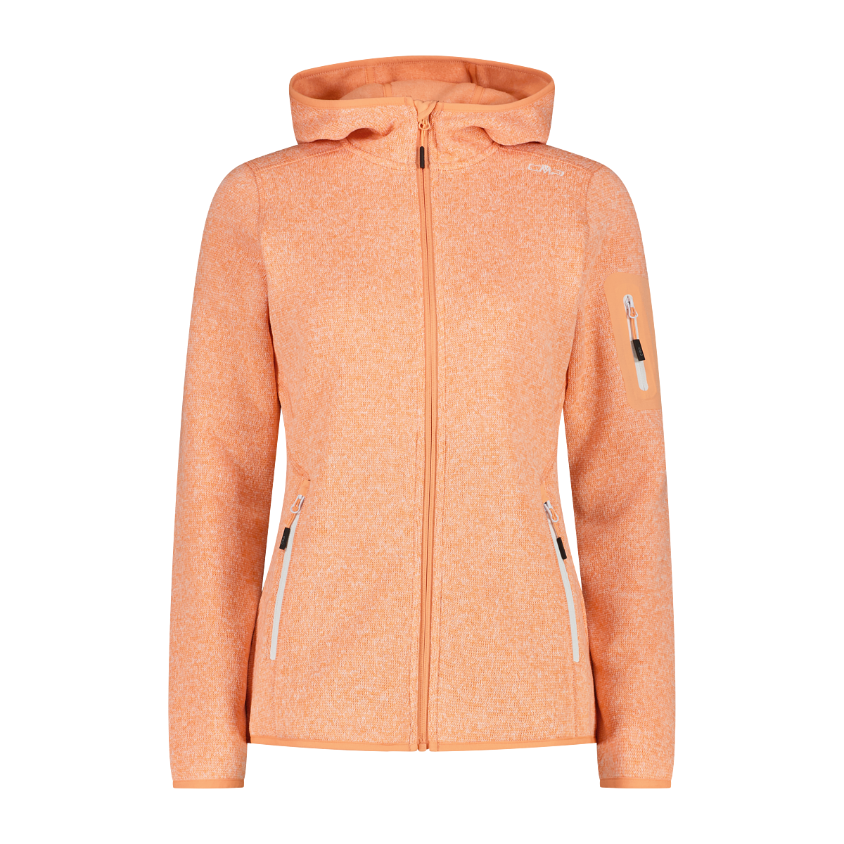 Woman Jacket Fix Hood Fleecejacke Damen