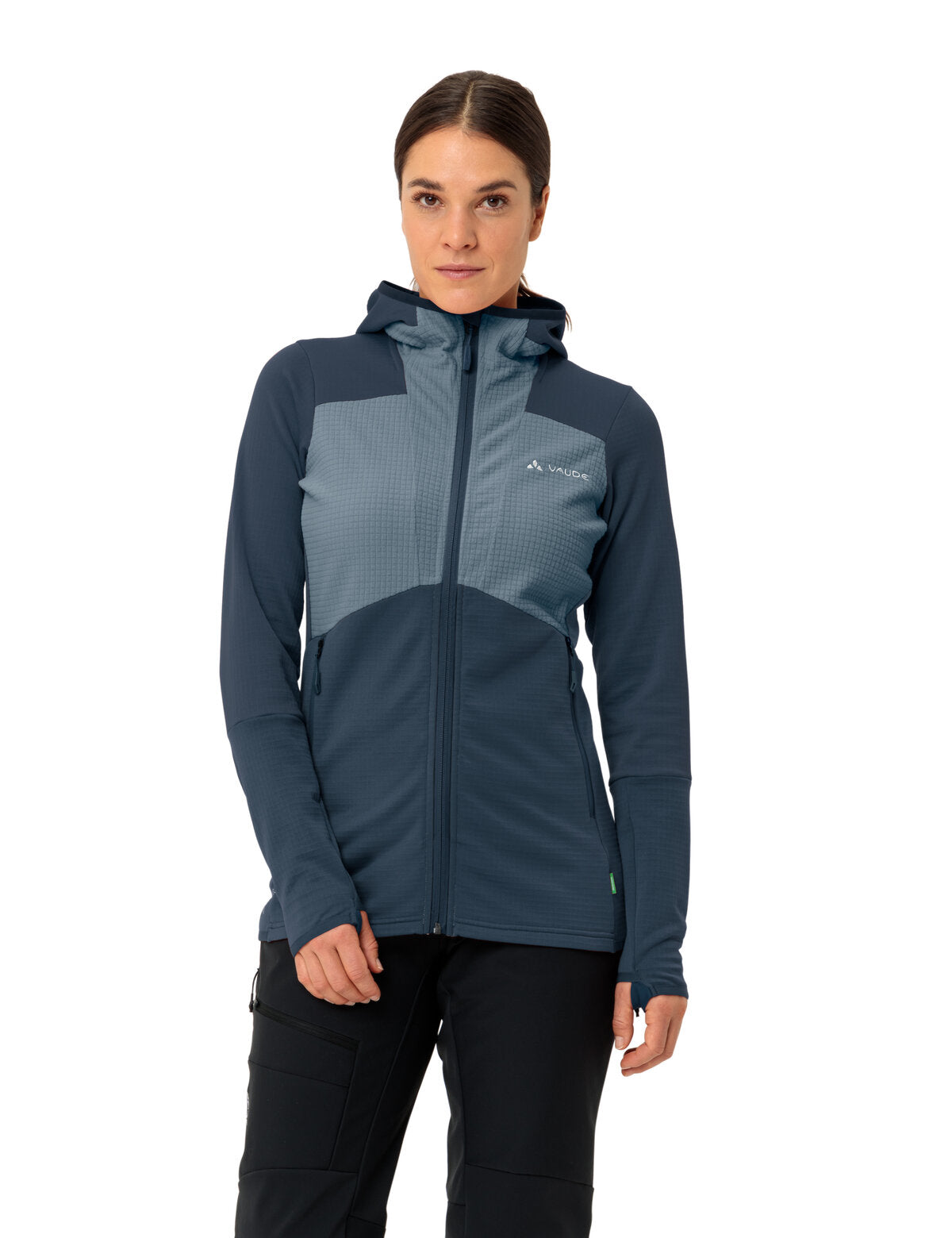 Wo Monviso Hooded Grid Fleece Jacke Damen