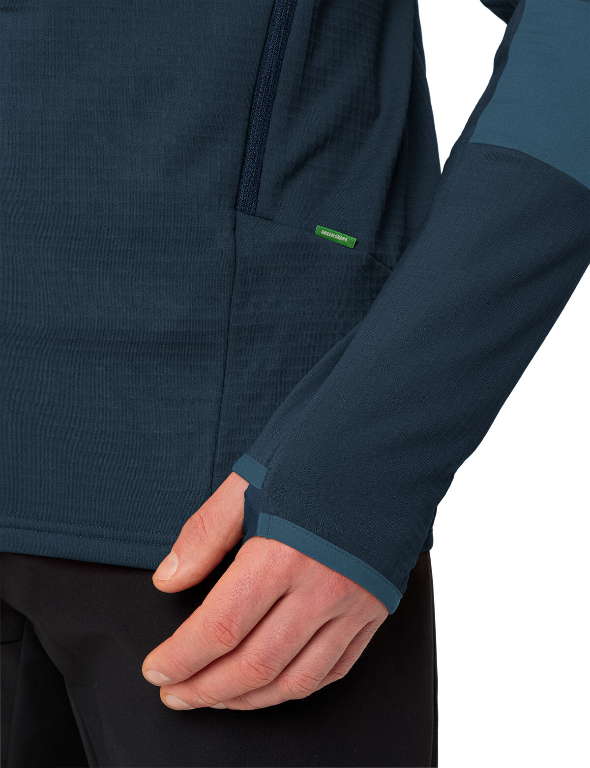 Me Monviso Hooded Grid Fleece Jacke Herren
