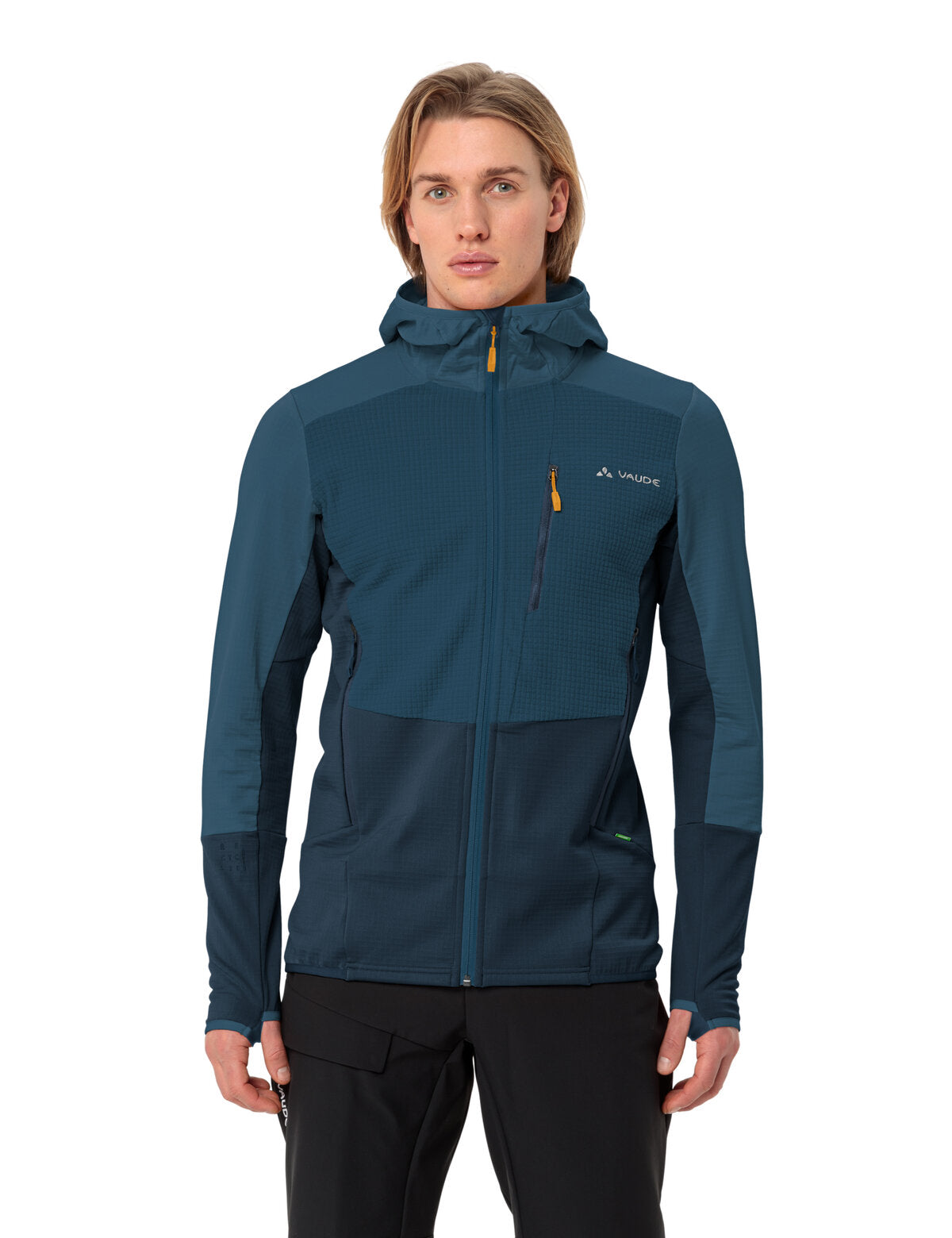 Me Monviso Hooded Grid Fleece Jacke Herren