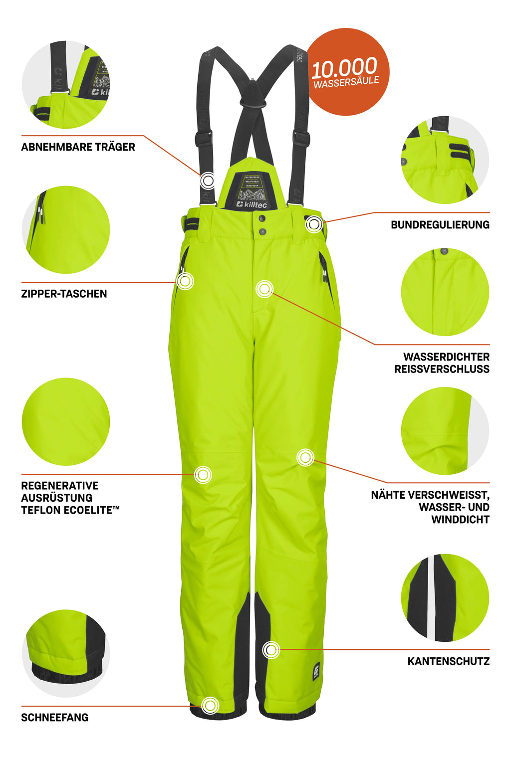 KSW 214 BYS SKI PNTS Kinder Skihose