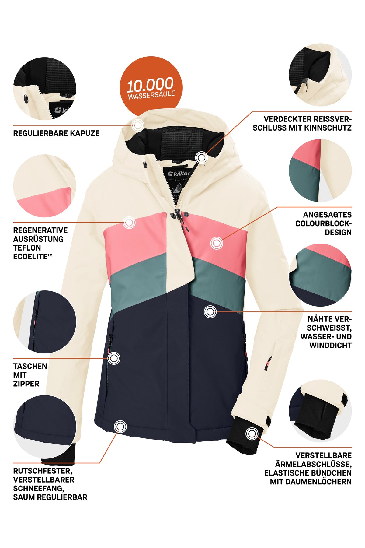 KSW 196 GRLS SKI JCKT Kinder Skijacke