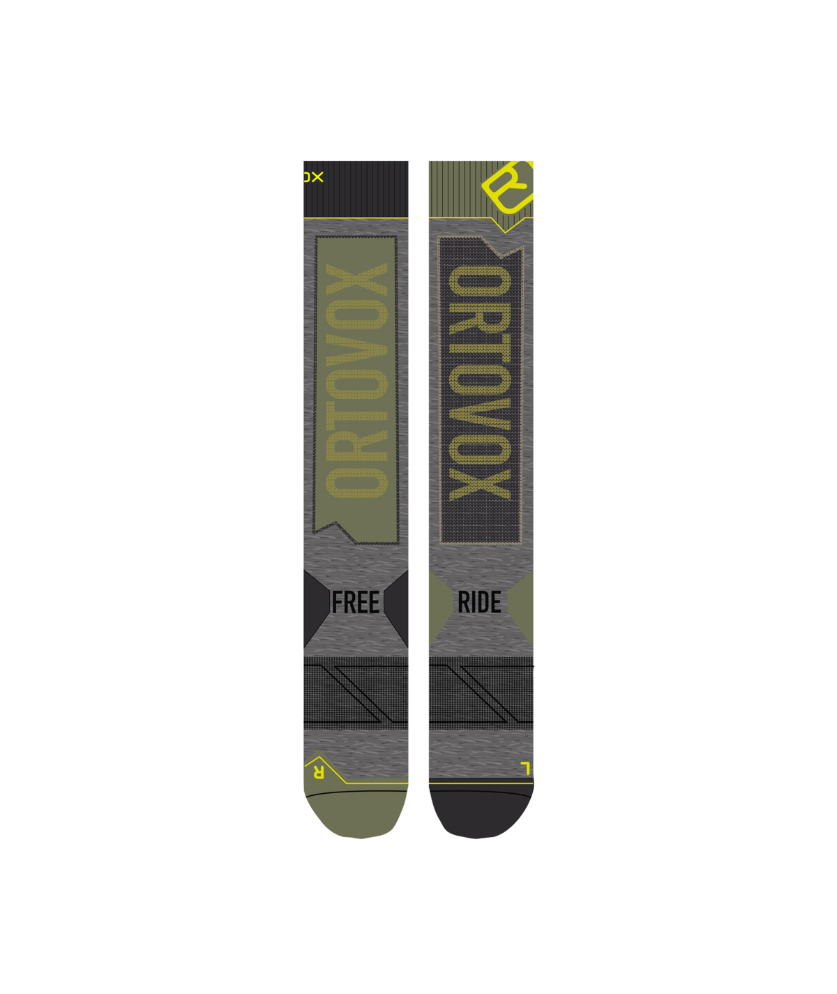 FREERIDE LONG SOCKS M Skisocken mit Merinowolle