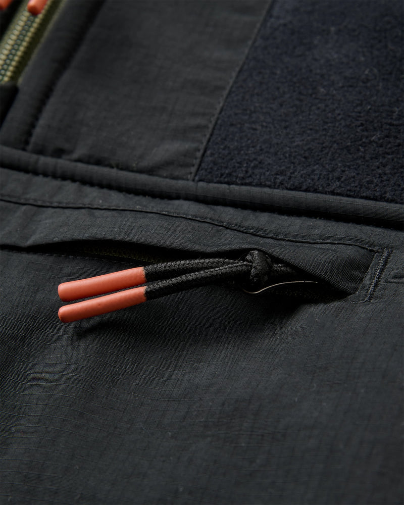 Woodland Hooded 1/2 Zip Recycled Polar Fleece