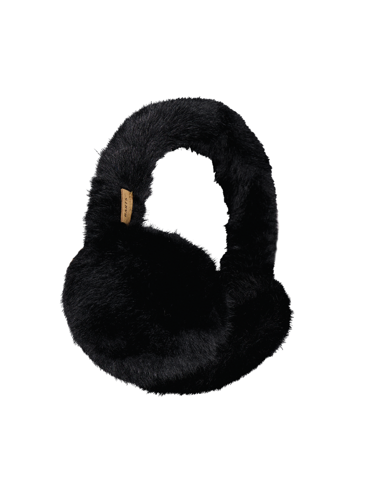 Big Fur Earmuffs - Schwarze Kunstpelz-Ohrenschützer