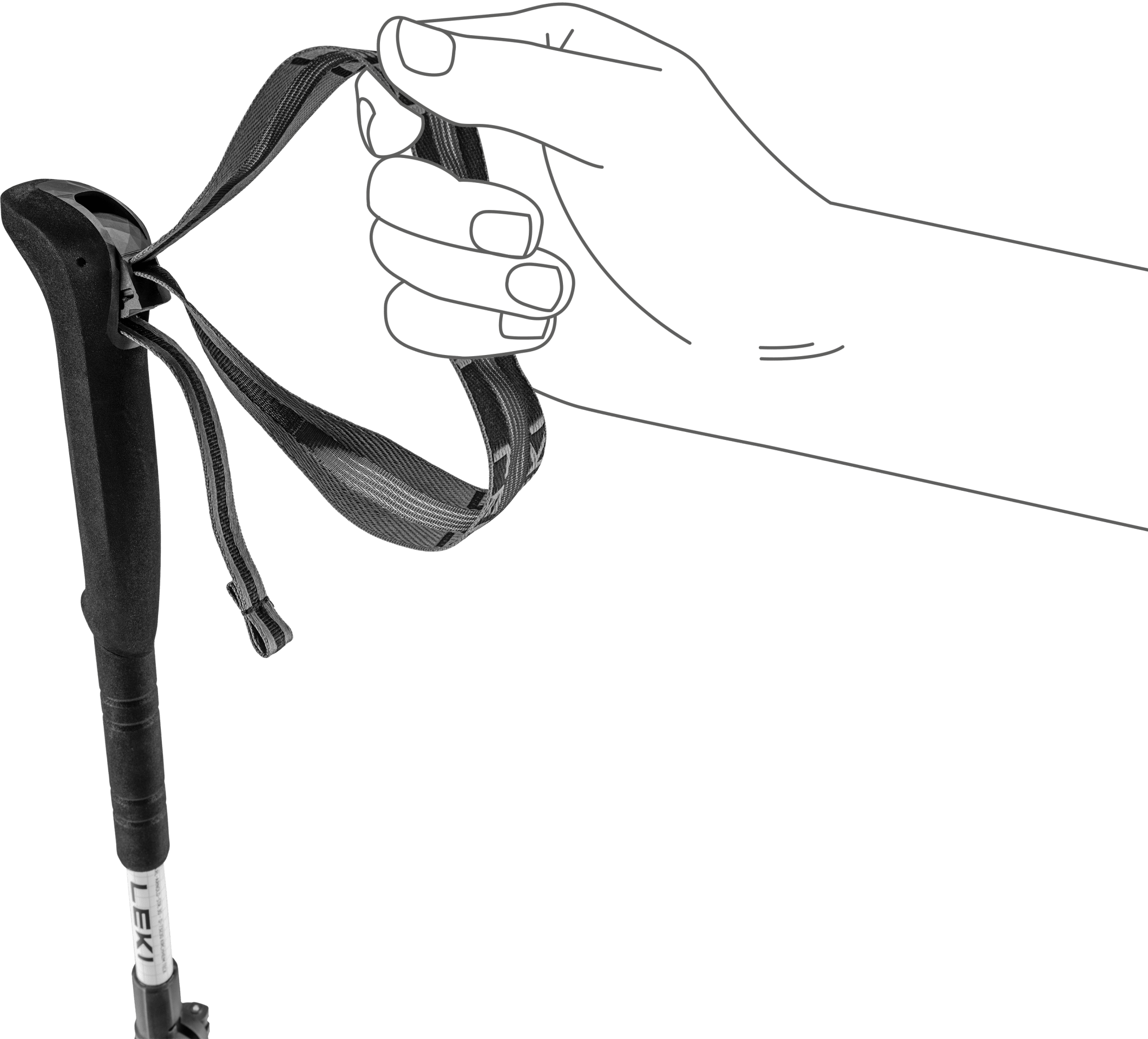 LEKI Skytera FX Carbon SL Wanderstock verstellbar 110-130 cm