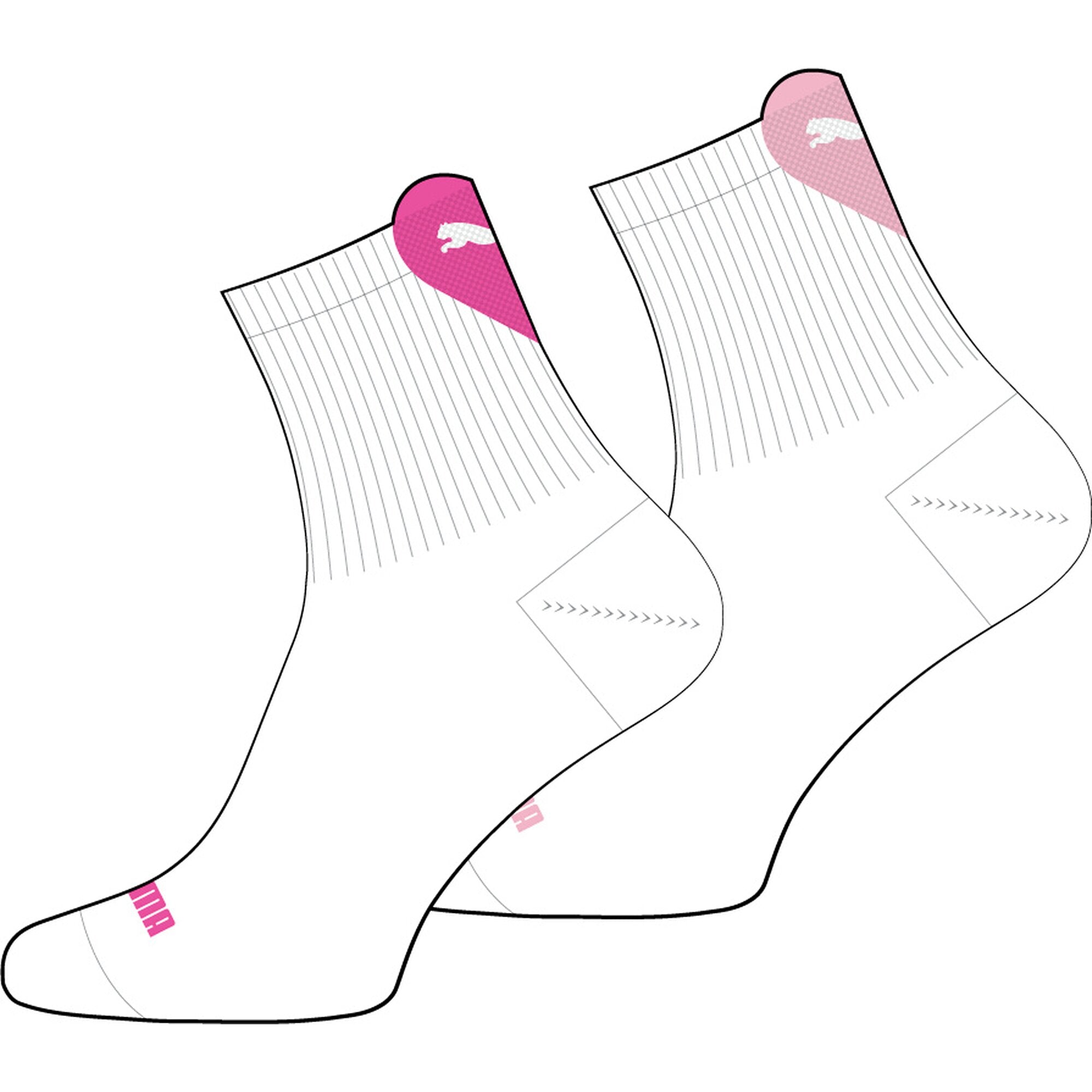 Damen Socken WOMEN HEART LOGO SHORT CREW 2P
