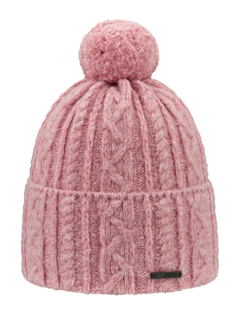 Fleecemütze Bommel Damen