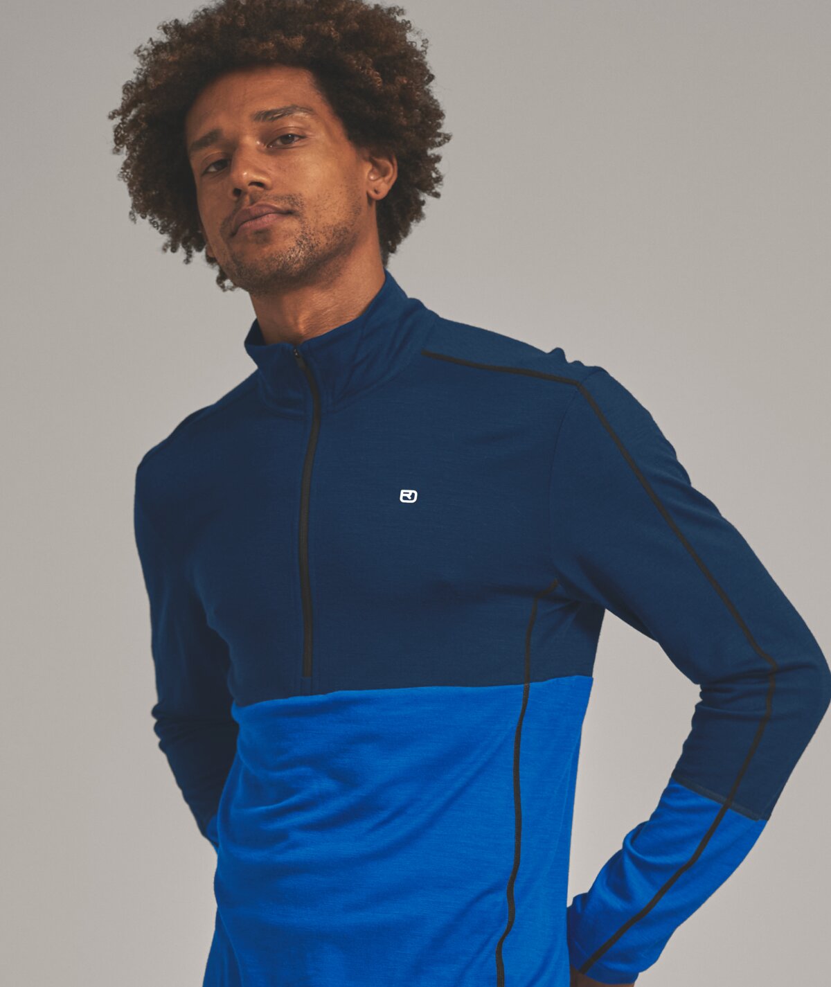 185 ROCK'n'WOOL ZIP NECK M