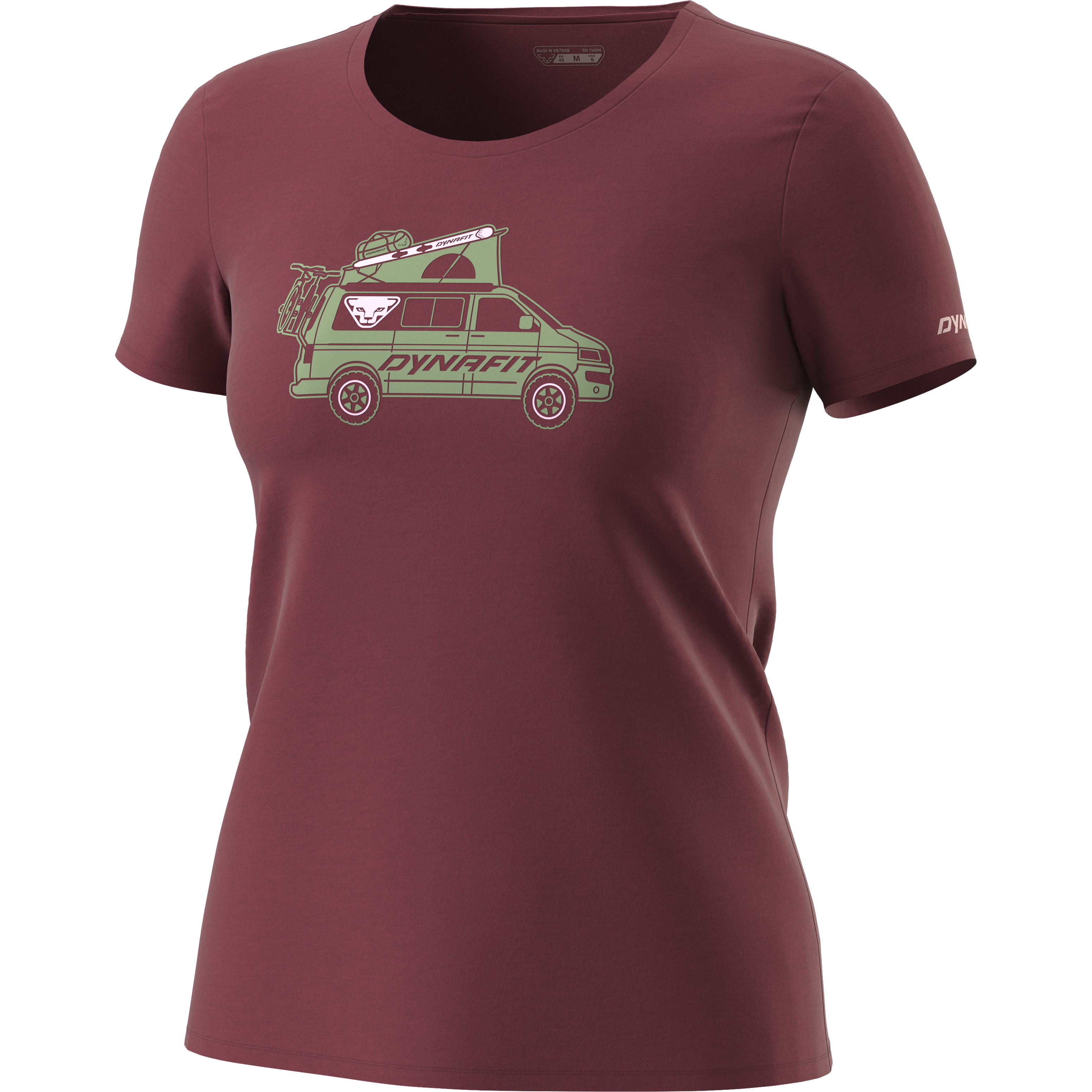 DYNAFIT Graphic Cotton T-Shirt Damen – Bio-Baumwolle