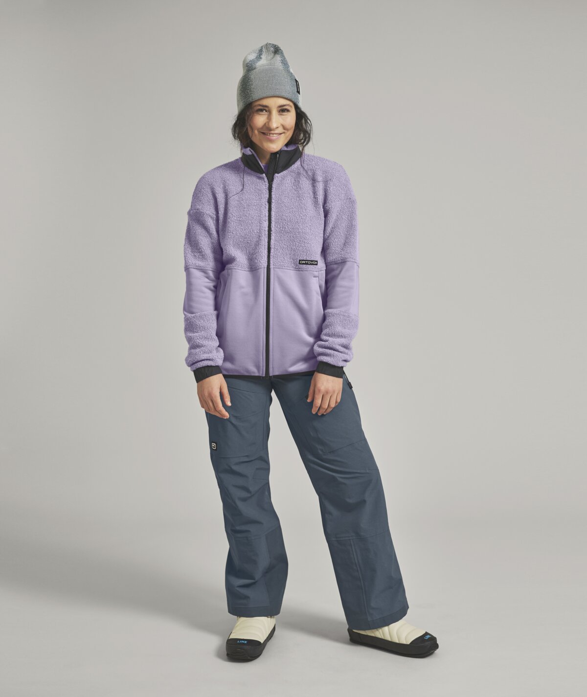 FLEECE TEDDY JACKET Damen Skijacke