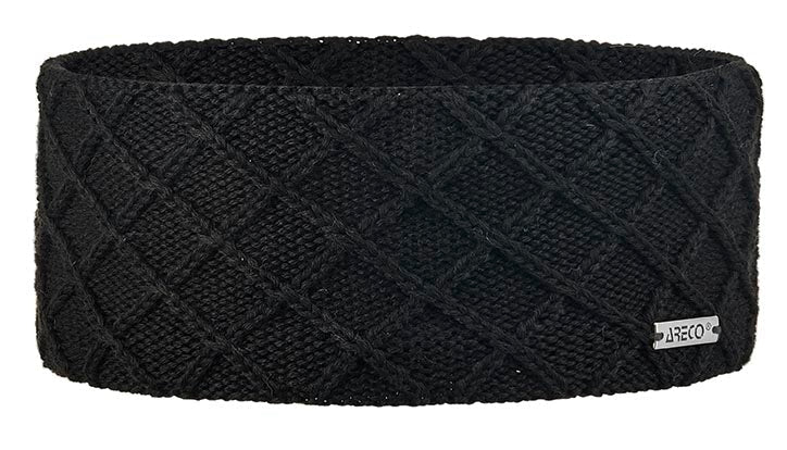 Stirnband aus Merinowolle mit Microfleece-Futter