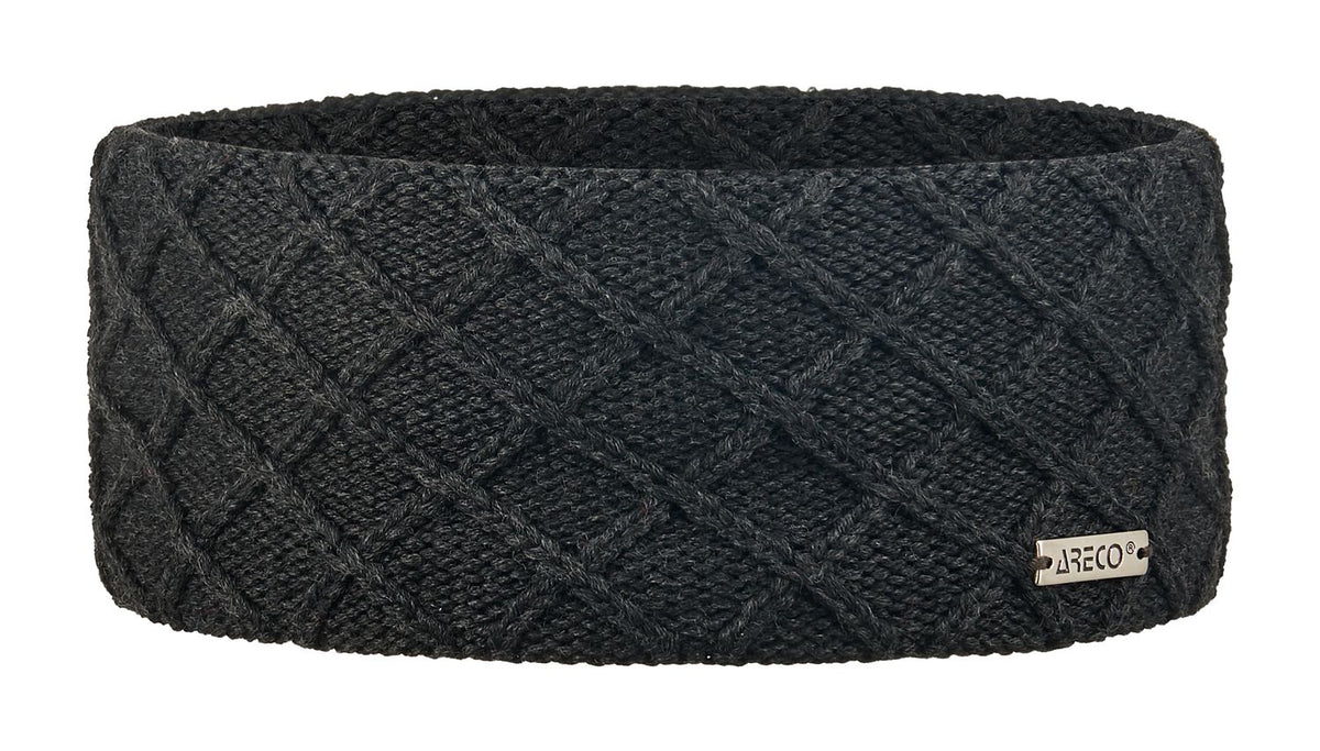 Stirnband aus Merinowolle mit Microfleece-Futter