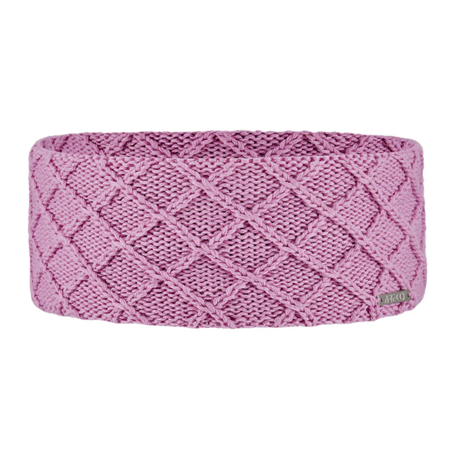 Stirnband aus Merinowolle mit Microfleece-Futter