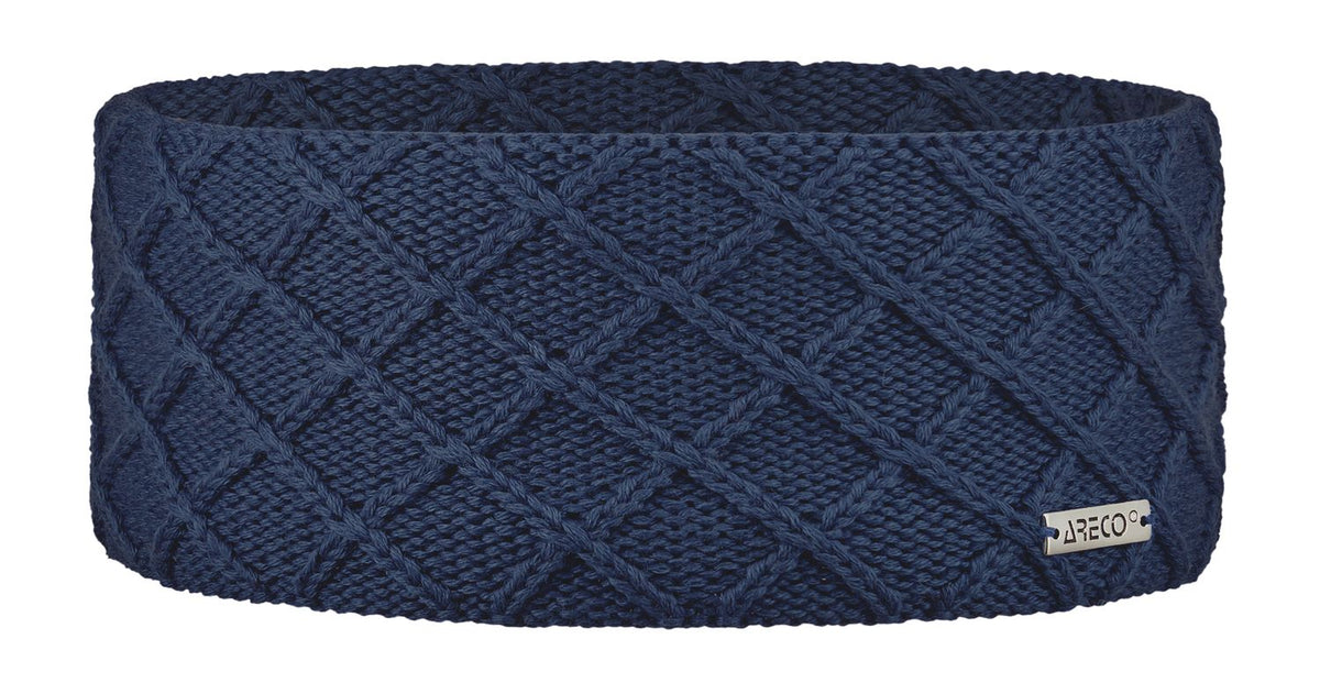 Stirnband aus Merinowolle mit Microfleece-Futter