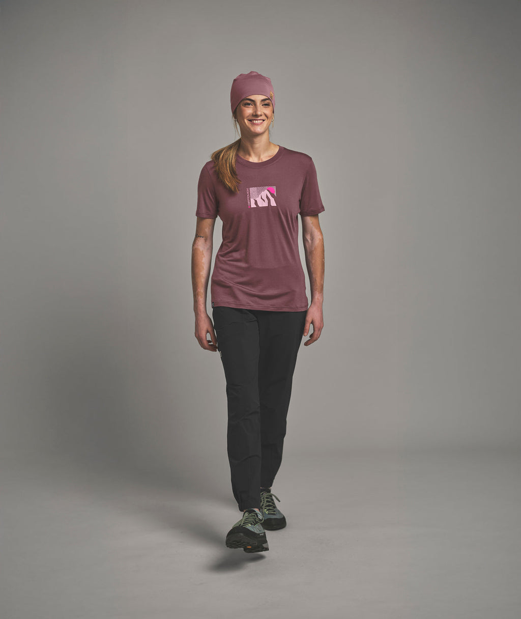120 COOL TEC MTN SUN TS Damen Wandershirt