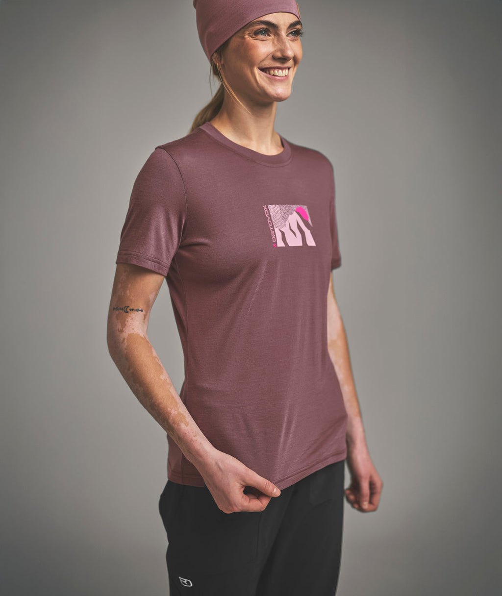 120 COOL TEC MTN SUN TS Damen Wandershirt