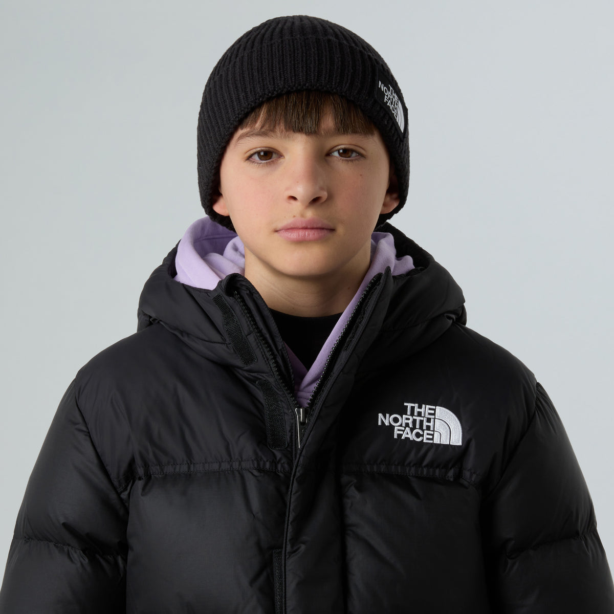 KIDS TNF Logo Box Cuffed Beanie