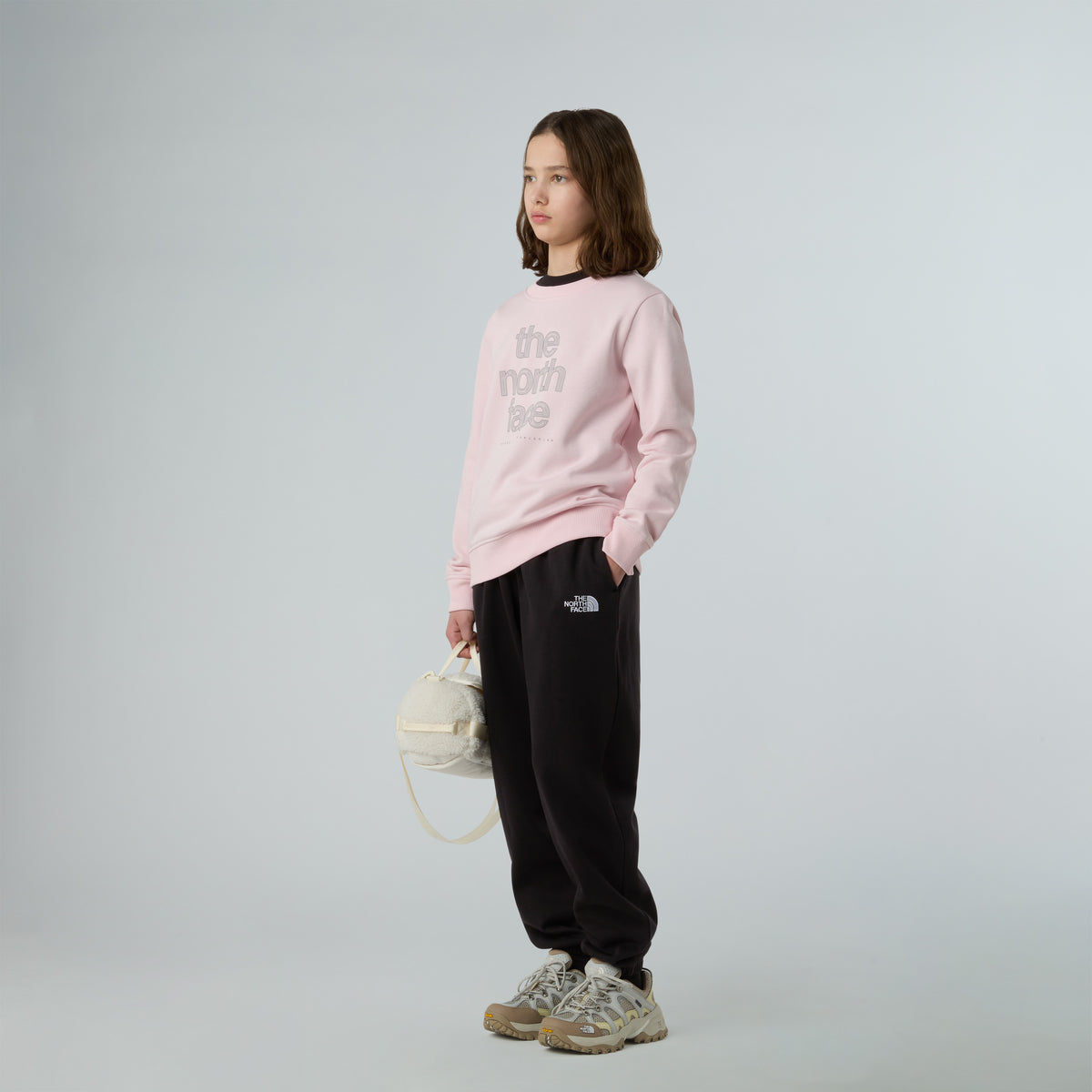 G Reflective Logo Relaxed Crew Pullover