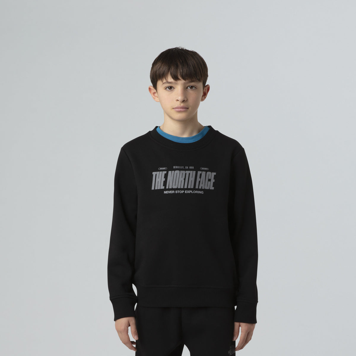 B Reflective Logo Relaxed Crew Pullover