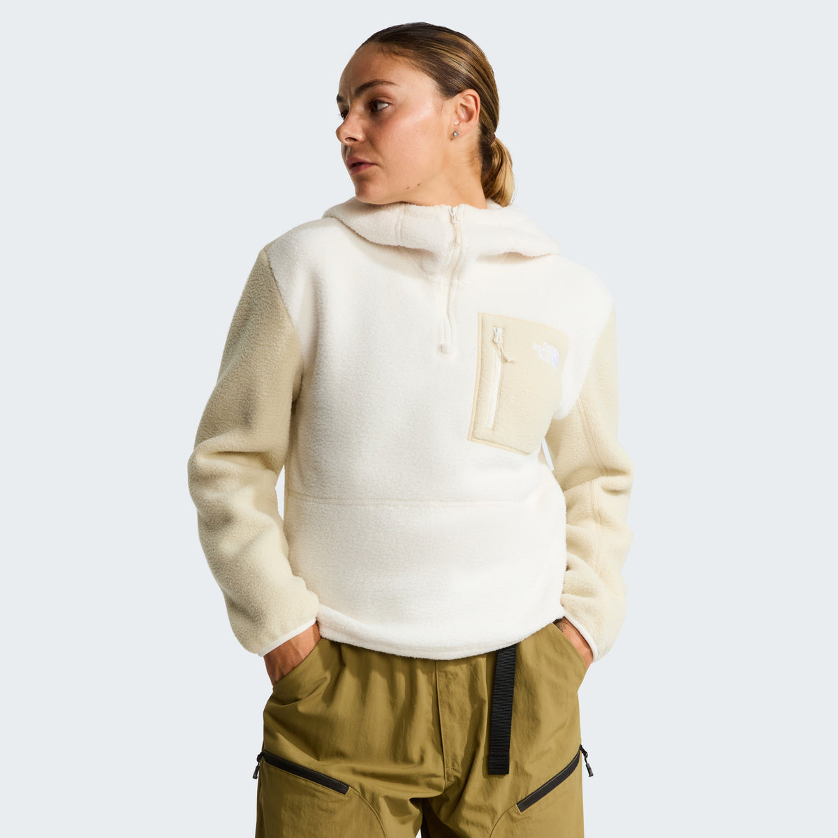 YUMIORI 1/4 ZIP HOOD NOVELTY Damen Jacke