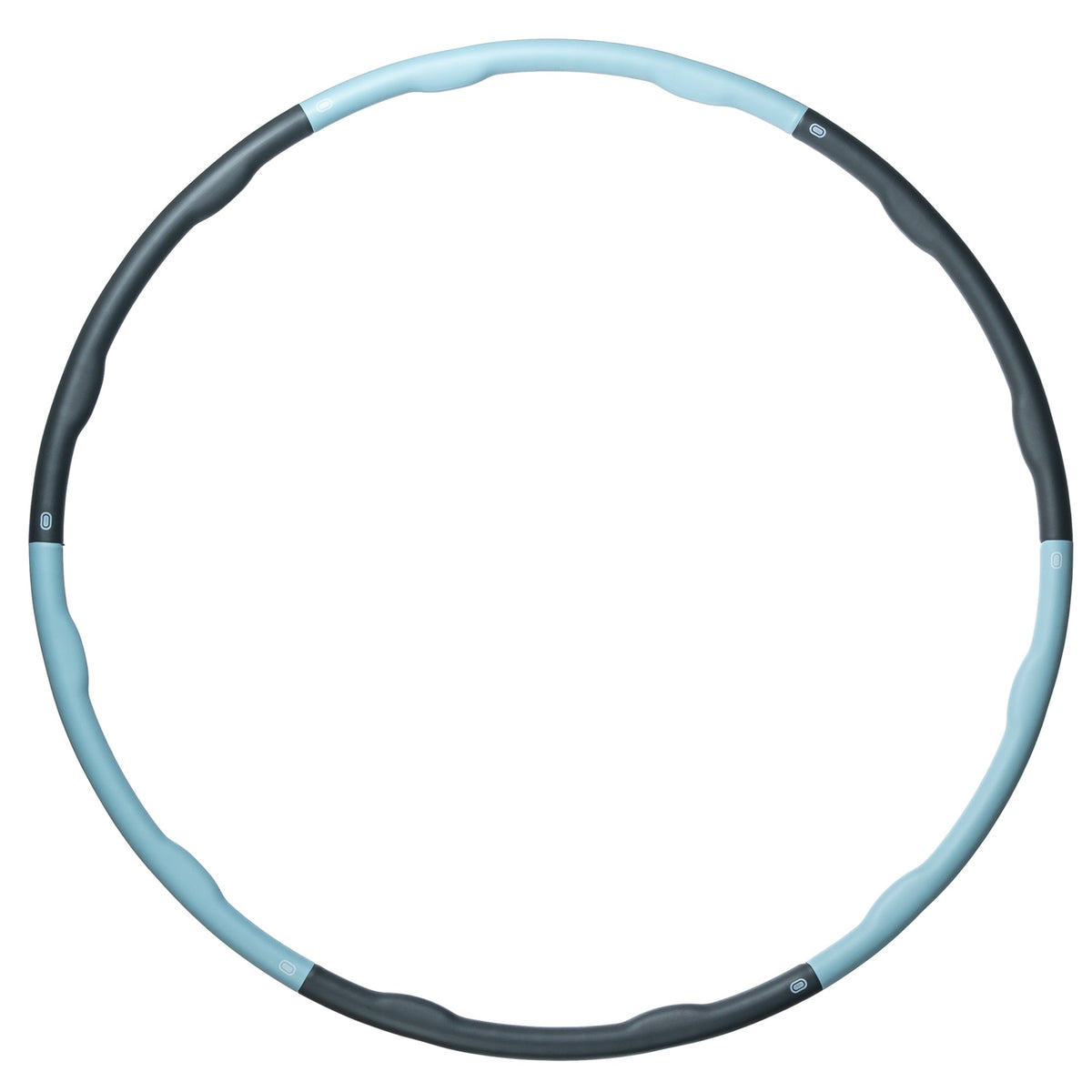 SCHILDKRÖT FITNESS Gymnastikkleingerät FITNESS-HOOP mit Massagewellen, grey-skyblue, Ø 100cm
