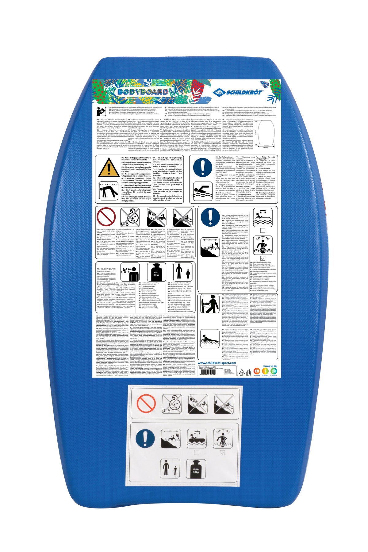BODYBOARD (M) BEACH - 68cm (inkl. L