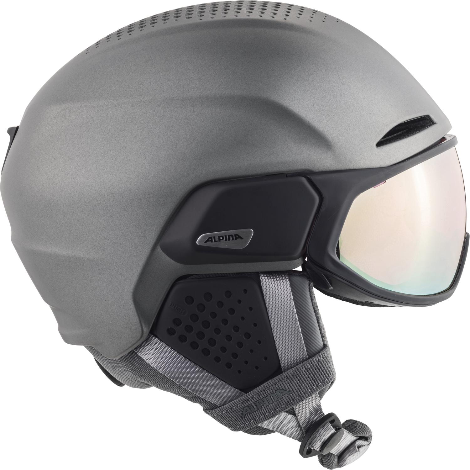 ALPINA Herren Helm ALTO QV – Skihelm mit Visier