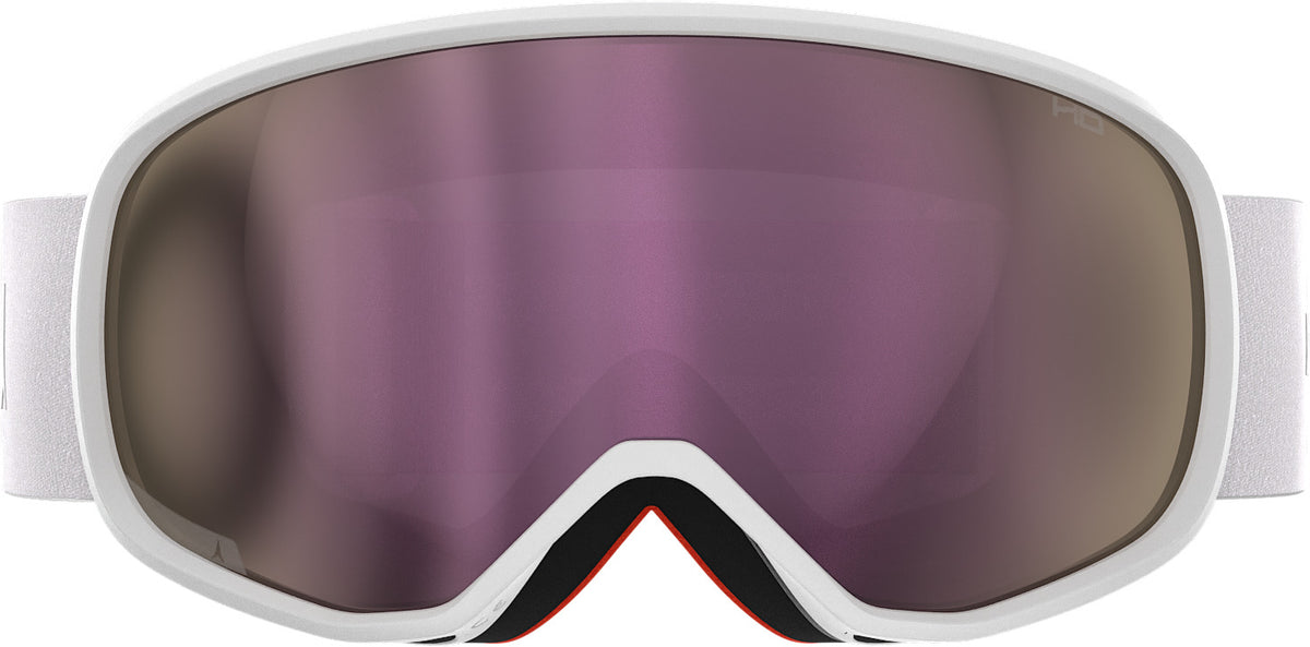 REVENT M HD White Skibrille Mittelgroß