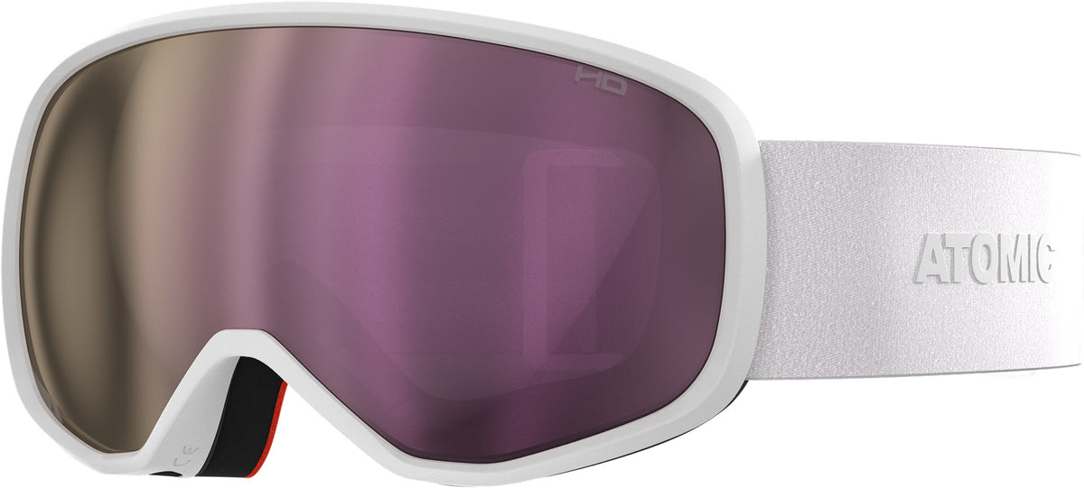 REVENT M HD White Skibrille Mittelgroß