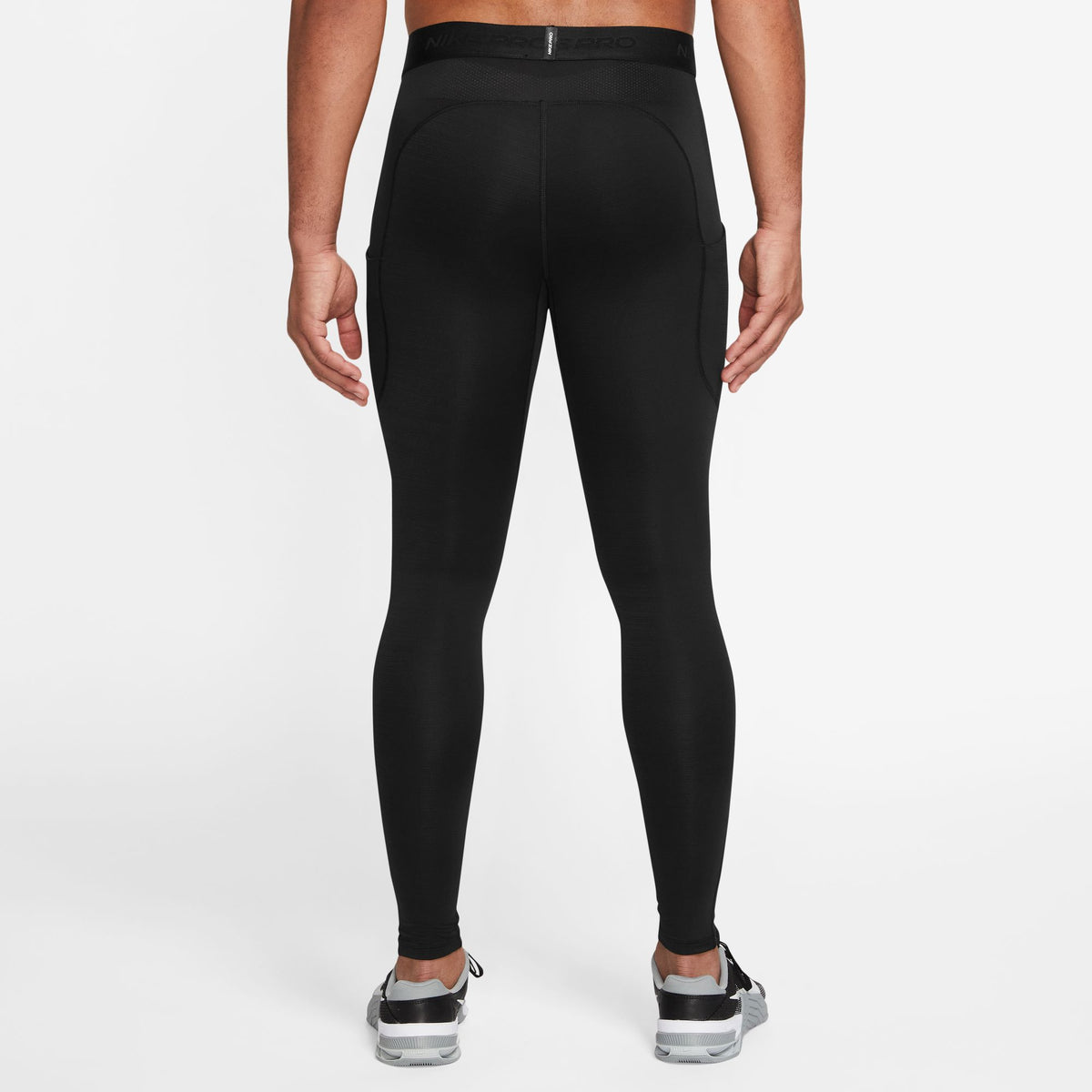 M NP Warm Tght Sporthose 3/4 Schwarz/Weiß