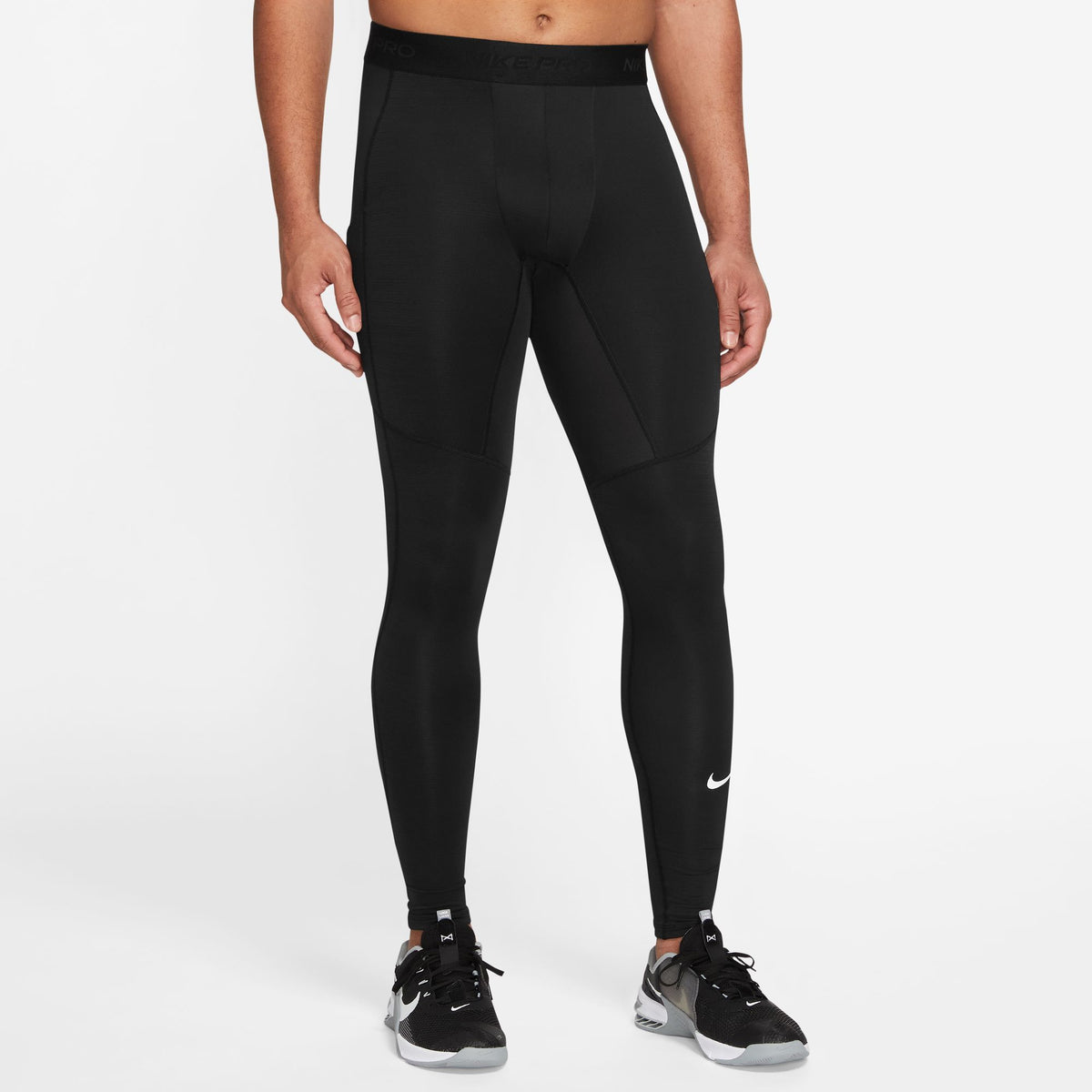 M NP Warm Tght Sporthose 3/4 Schwarz/Weiß