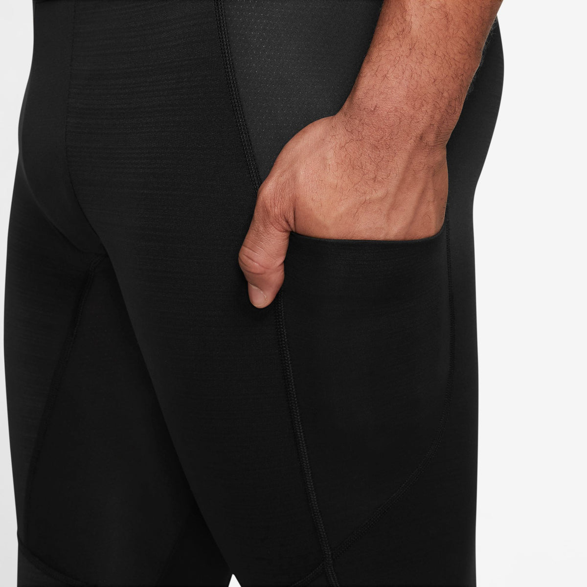 M NP Warm Tght Sporthose 3/4 Schwarz/Weiß
