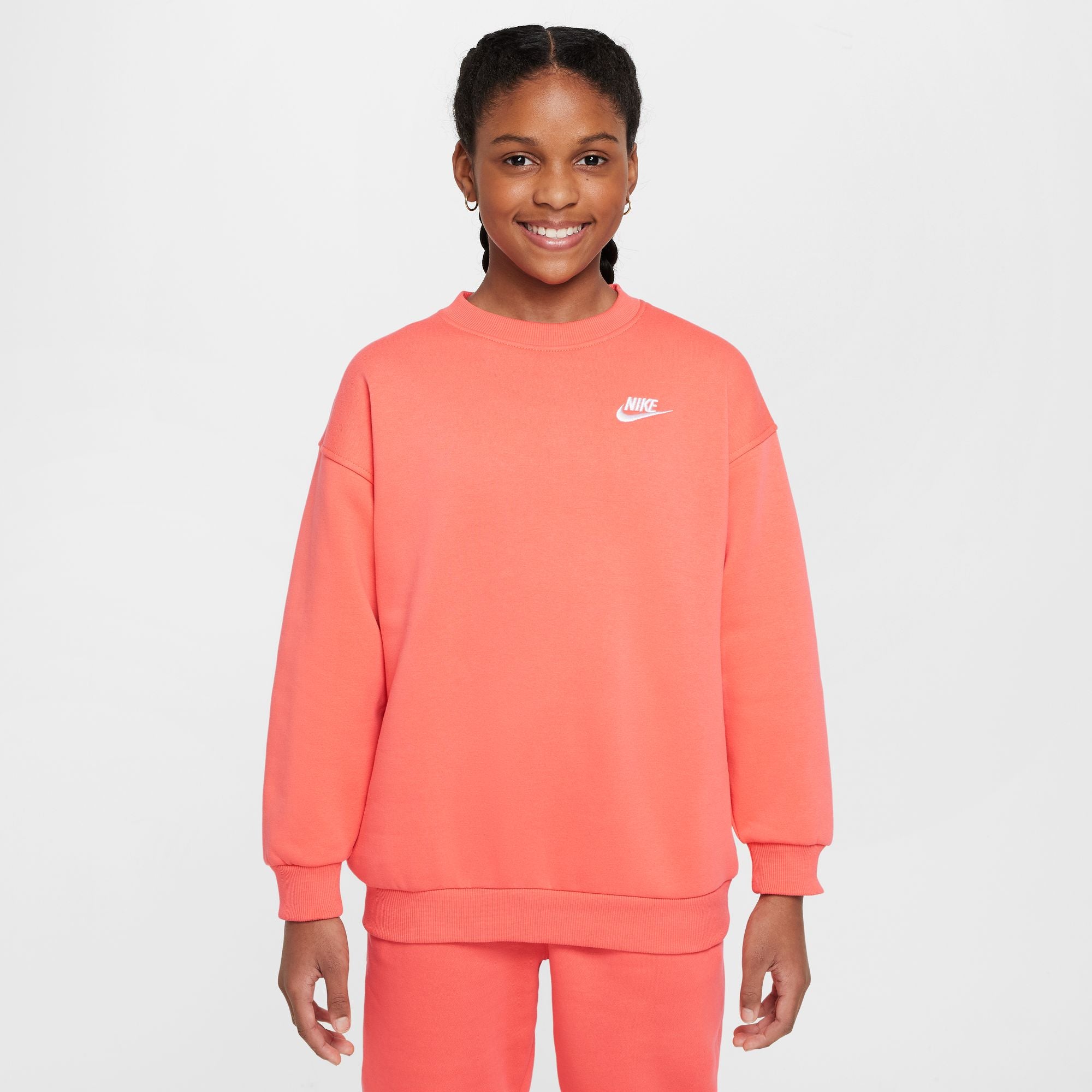 NIKE G NSW CLUB FLC OVRSZD CREW LBR