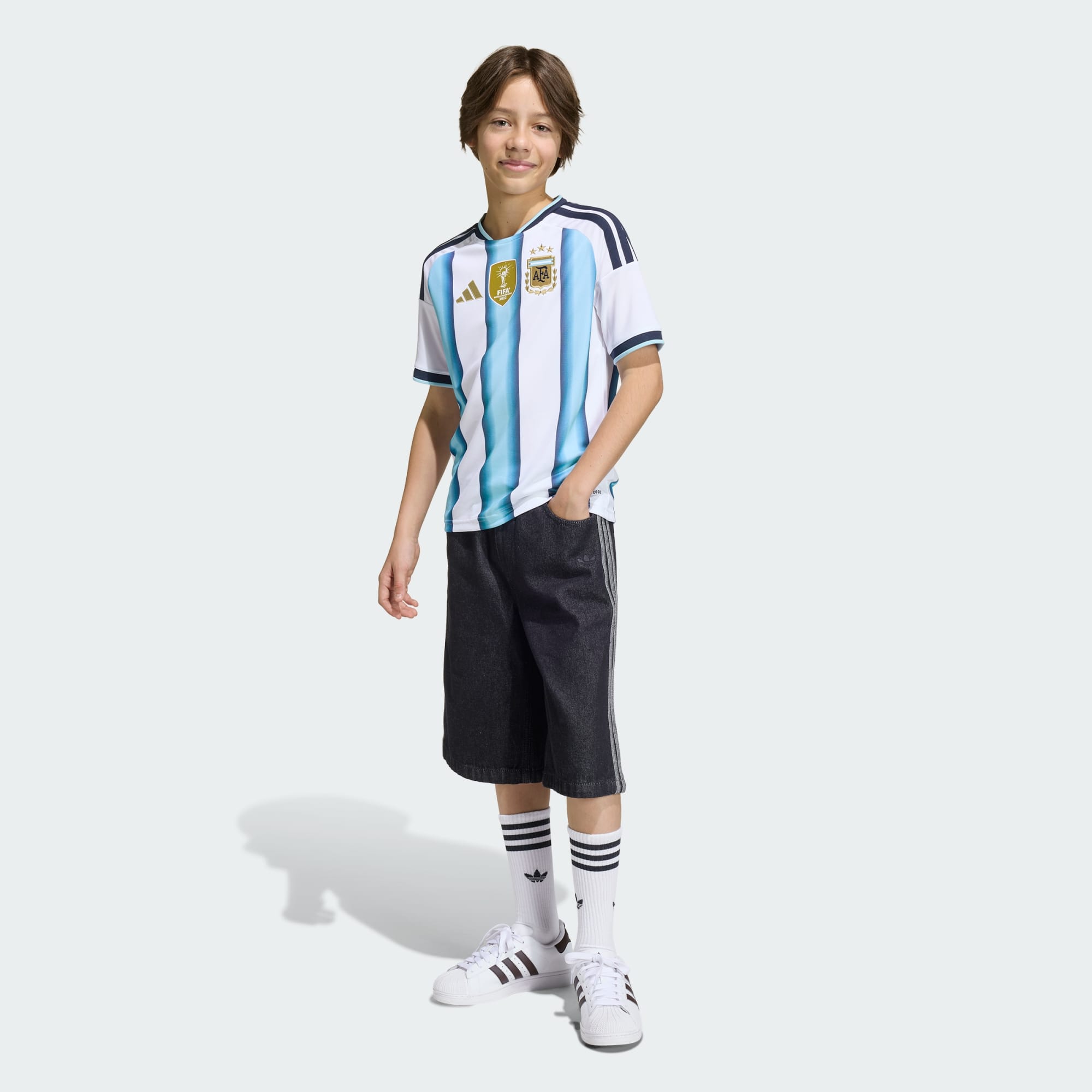 Argentinien 26 Kids Heimtrikot AFA H JSY Y D