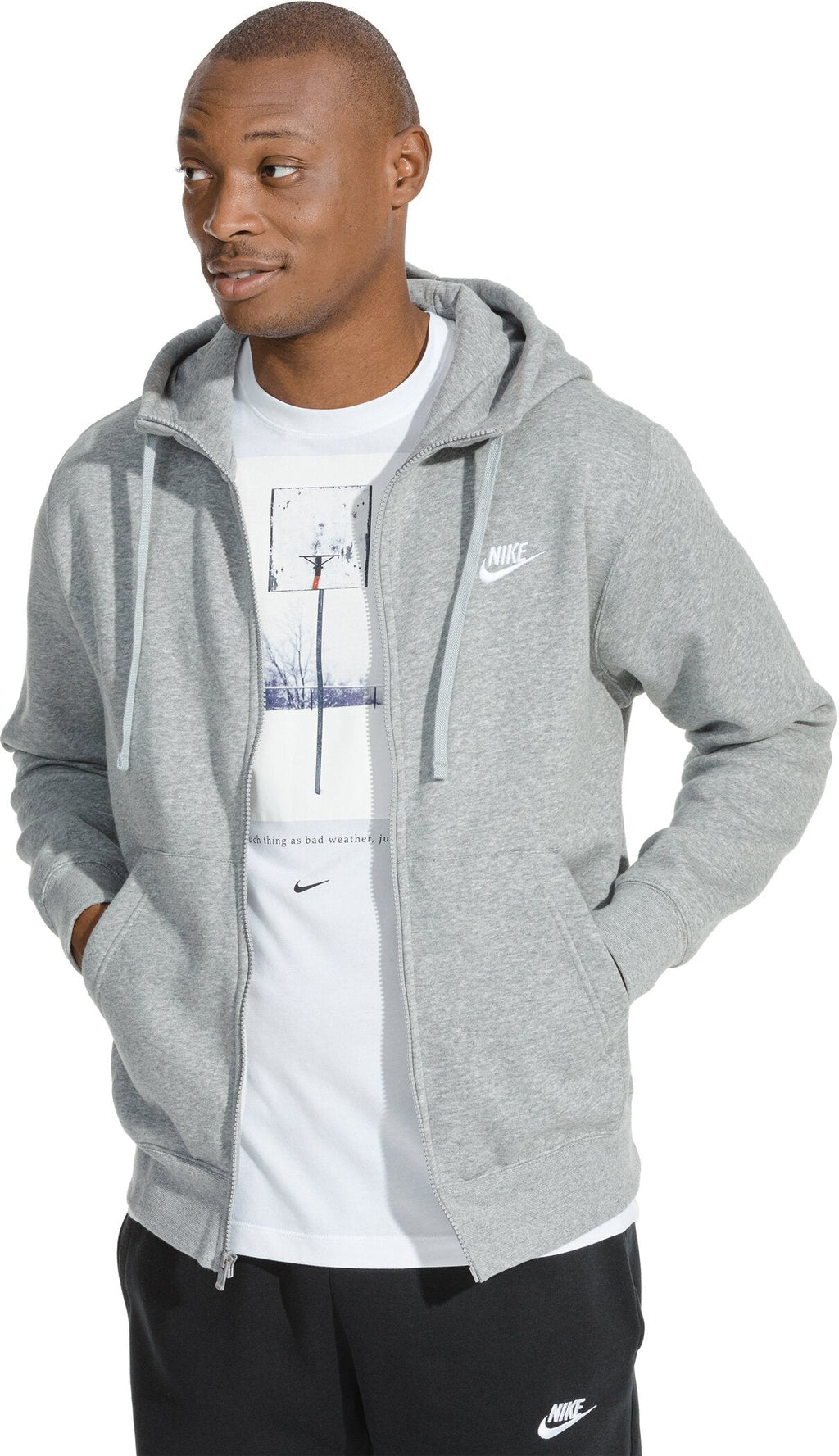 Herren Sweatjacke Club Fleece mit Kapuze