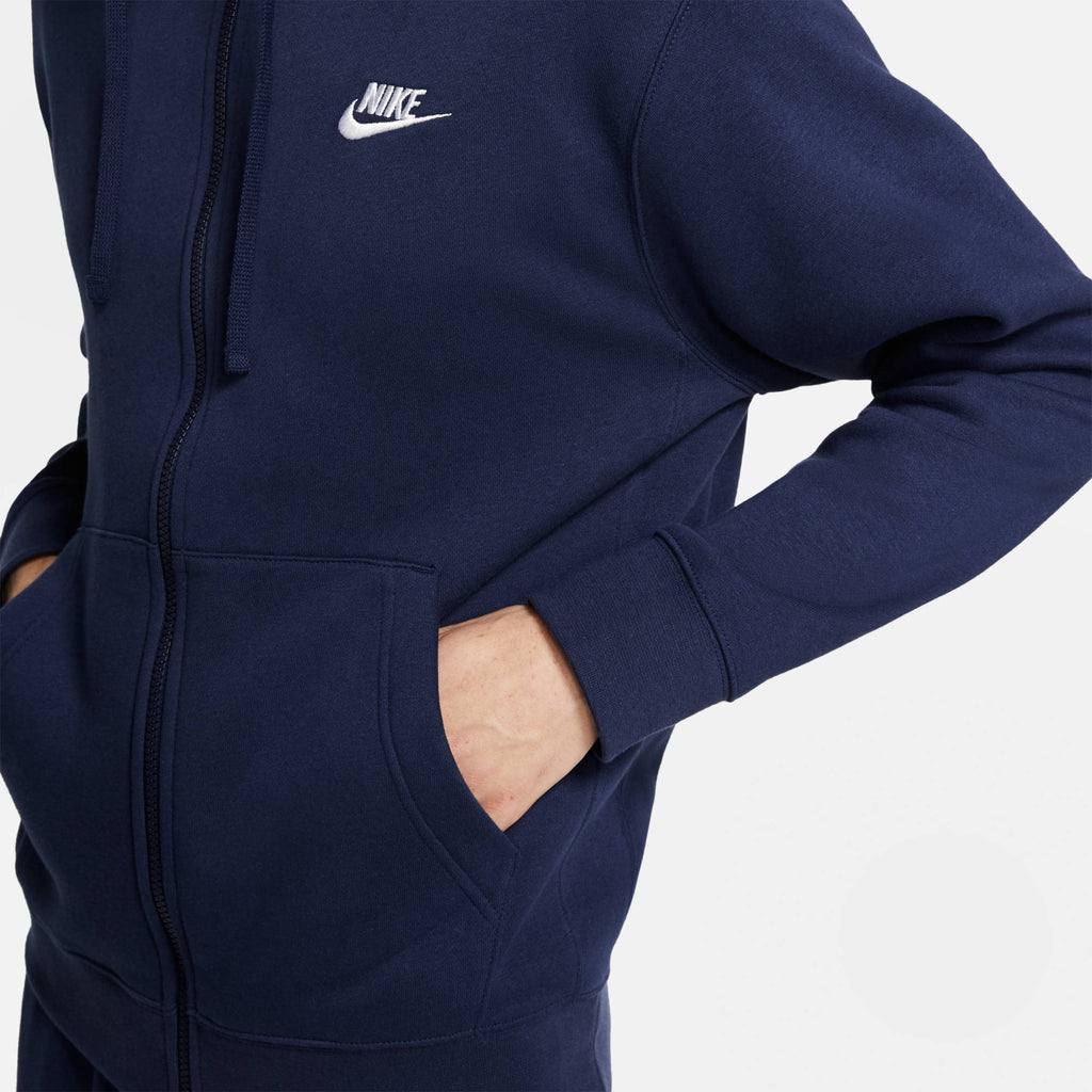 Herren Sweatjacke Club Fleece mit Kapuze
