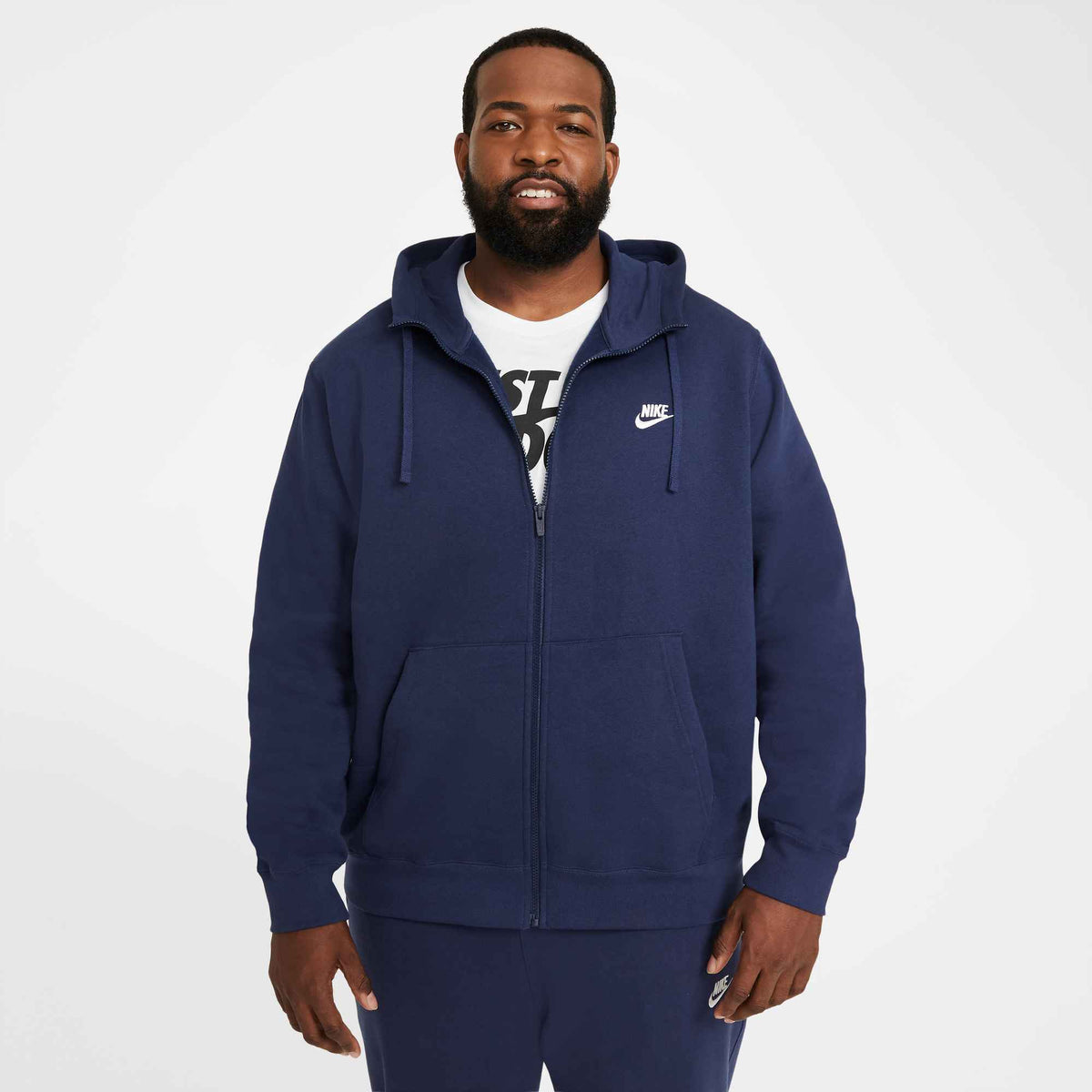 Herren Sweatjacke Club Fleece mit Kapuze