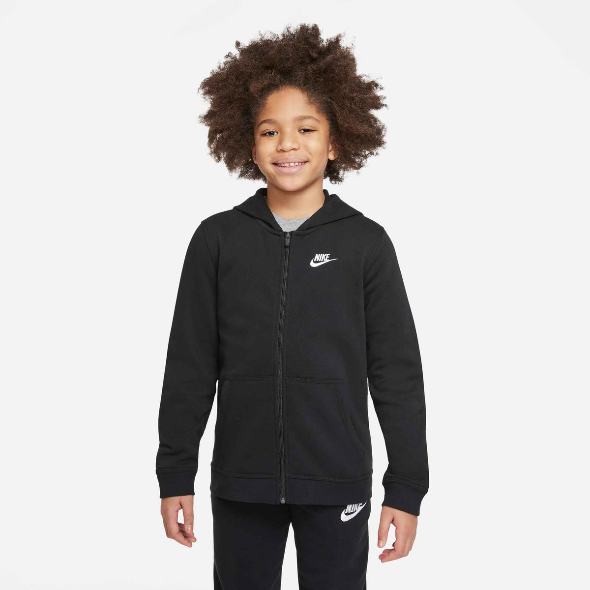 Kinder Full-Zip Kapuzenjacke Blau