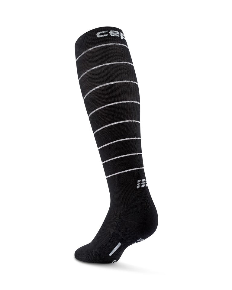 pro run reflective socks, tall,