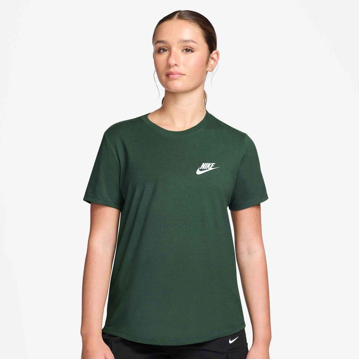Damen Shirt W NSW TEE CLUB Kurzarm Baumwolle