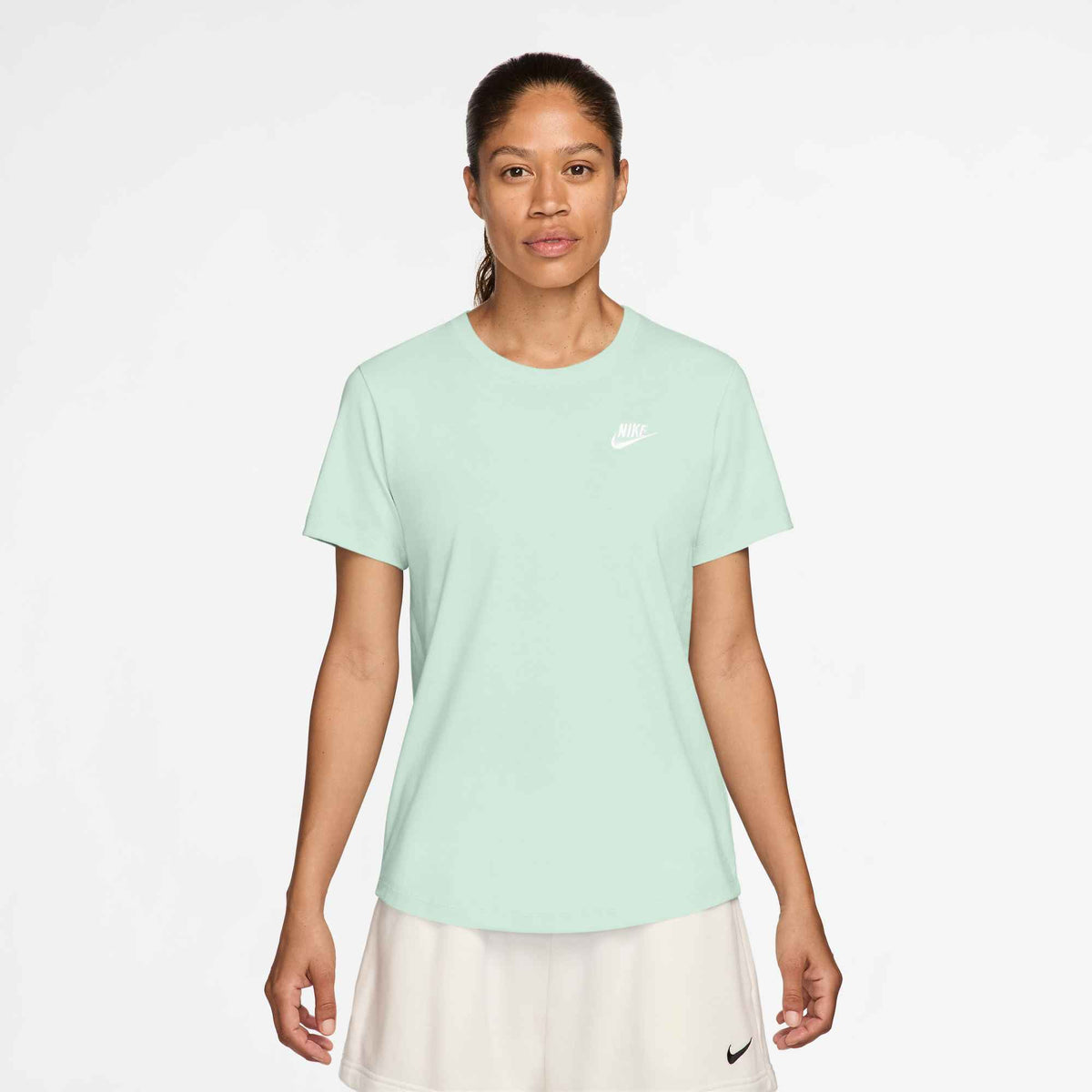 Damen Shirt W NSW TEE CLUB Kurzarm Baumwolle