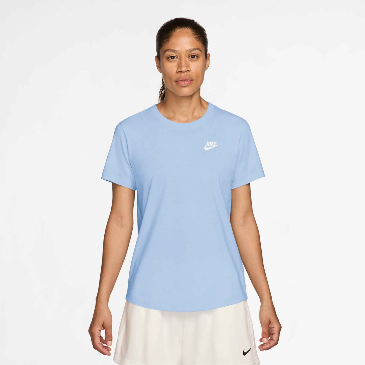 Damen Shirt W NSW TEE CLUB Kurzarm Baumwolle