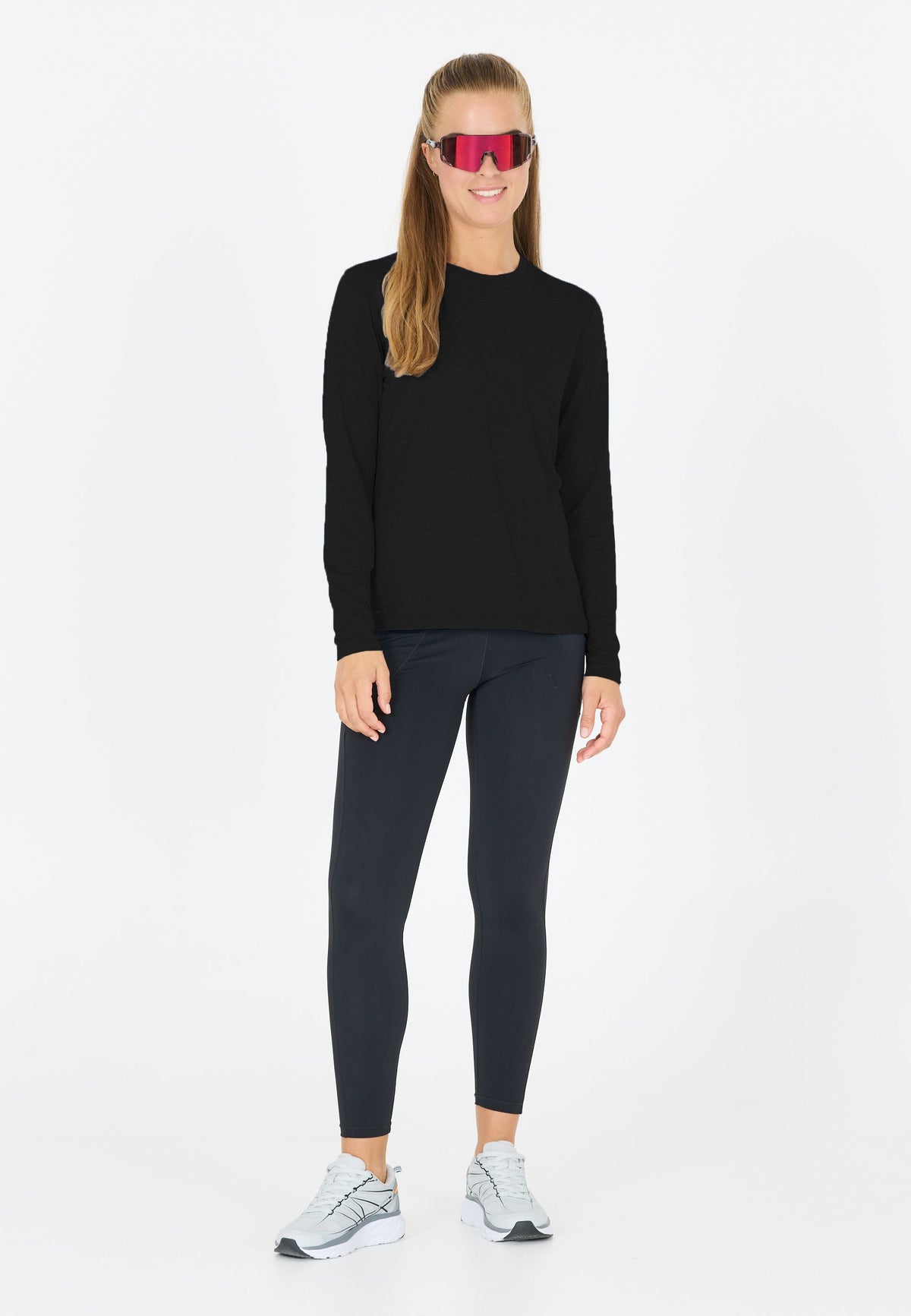 Alvaly Melange Damen Langarmshirt