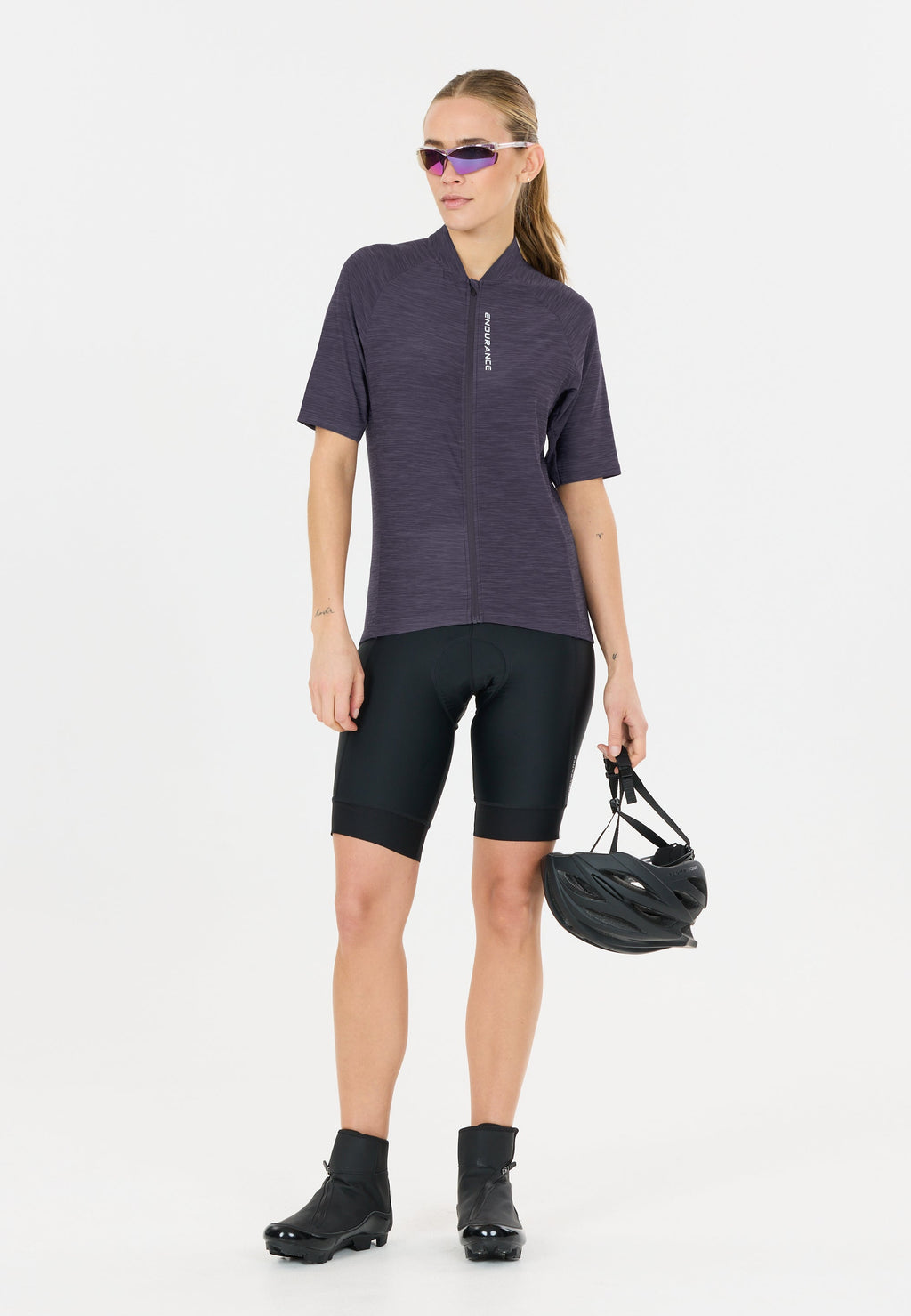 Logan Cycling/MTB Melange SS Jers Damen Radtrikot