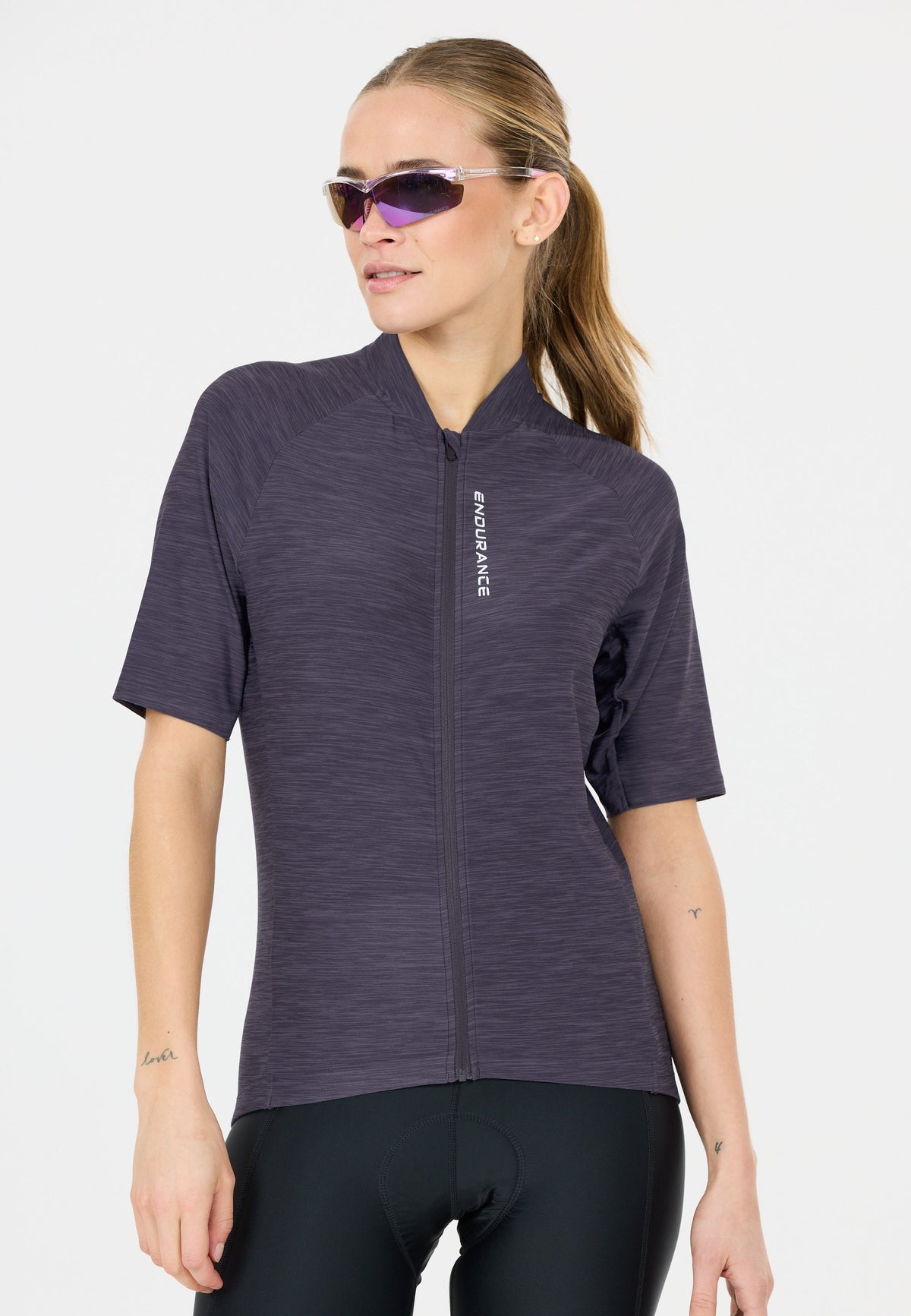 Logan Cycling/MTB Melange SS Jers Damen Radtrikot